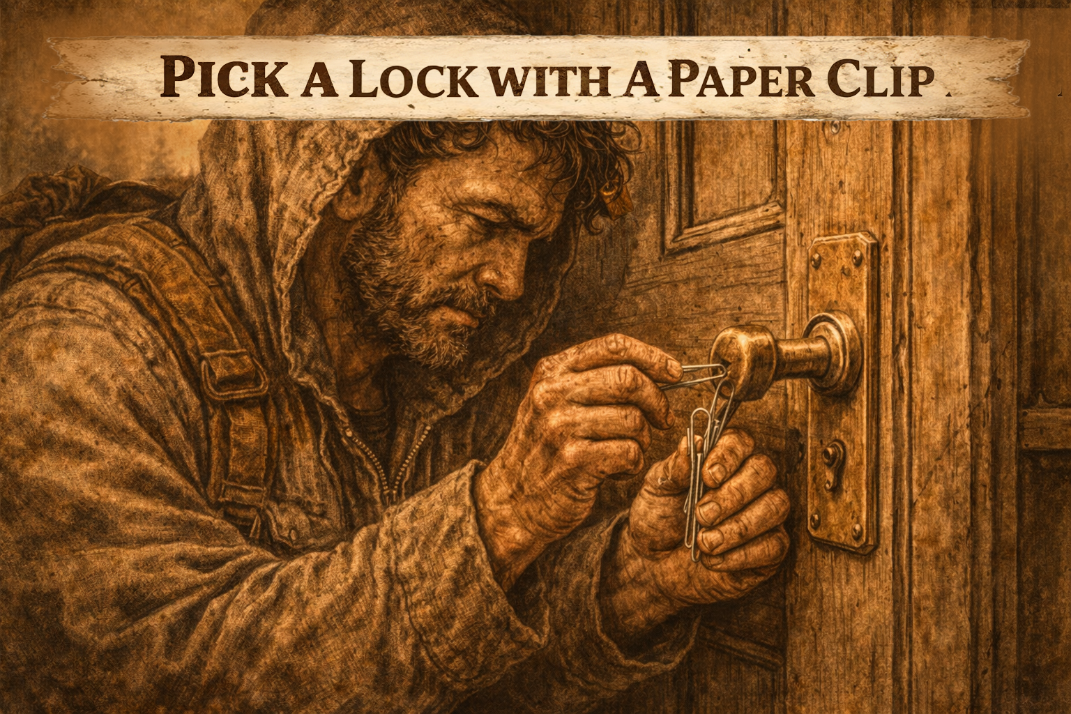 How to Pick a Lock With Paperclips: Skill 59