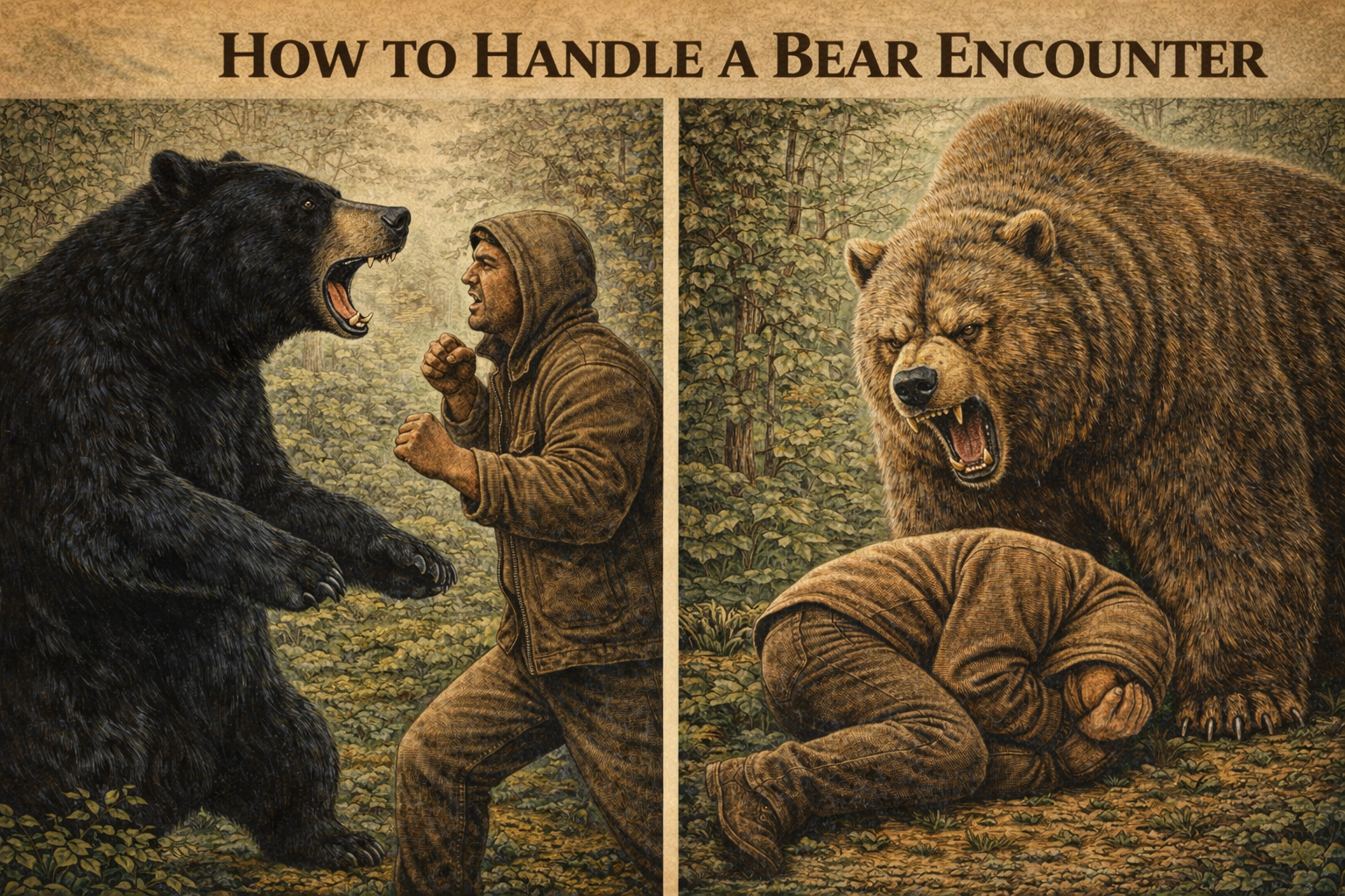 how to survive a bear encounter in the wilderness
