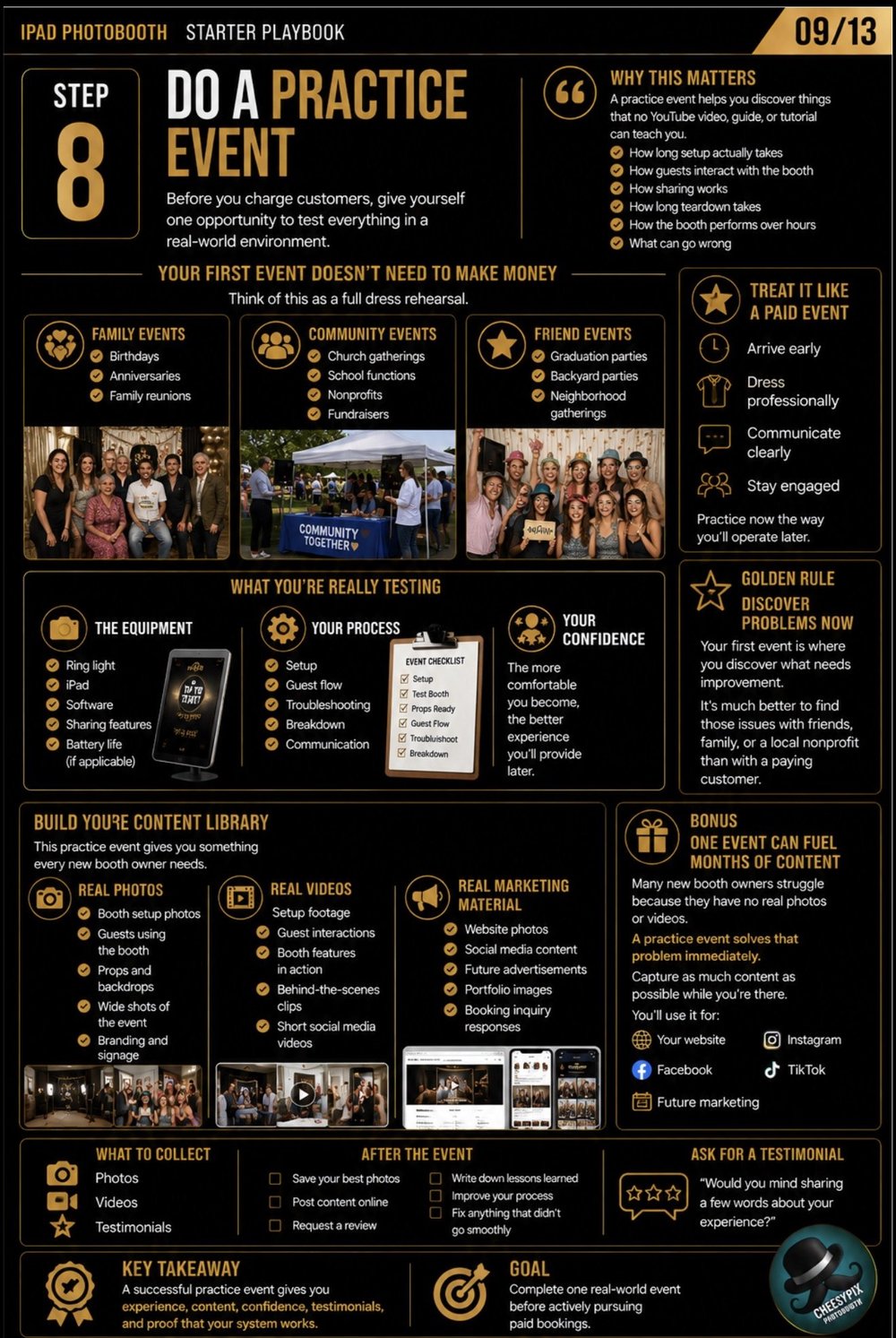iPad photo booth business playbook page preview