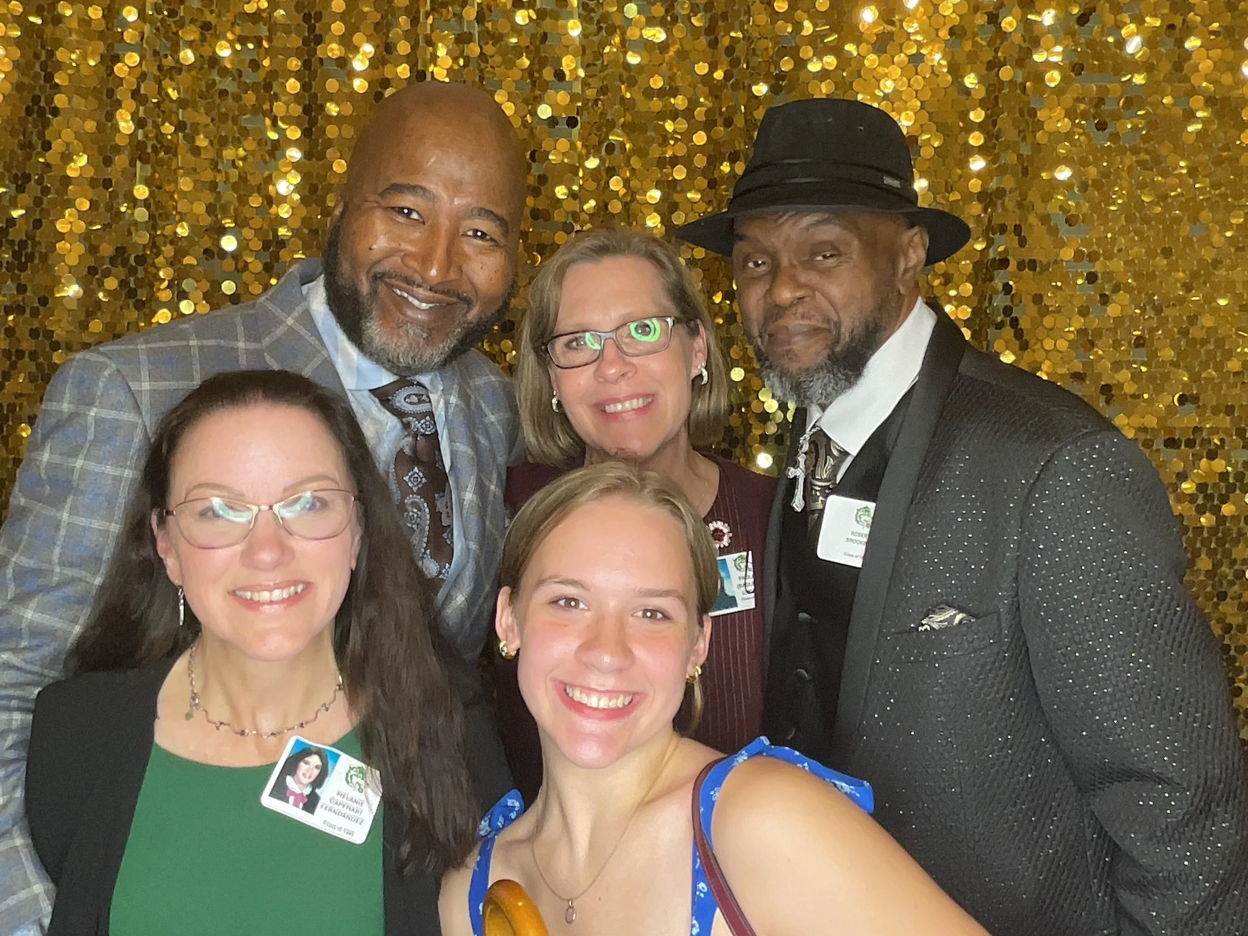 Guests enjoying a CheesyPix photo booth experience