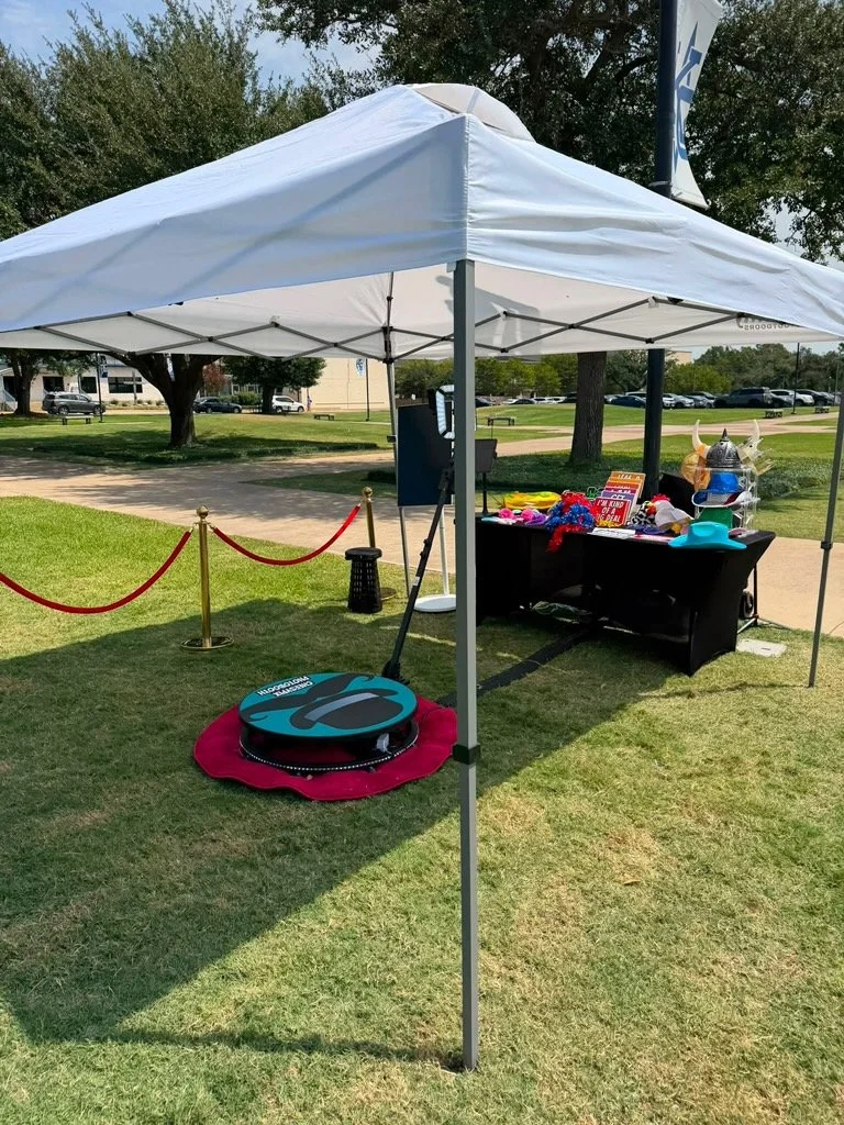 Second 360 booth setup
