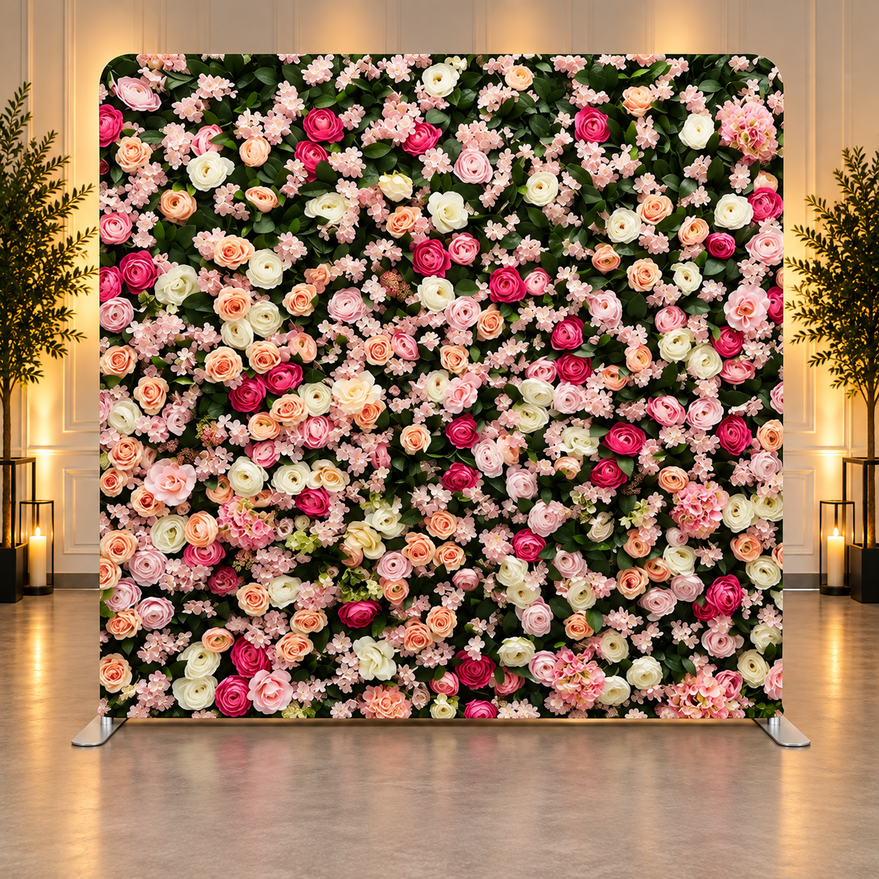 Roses and Greenery Pillowcase Backdrop