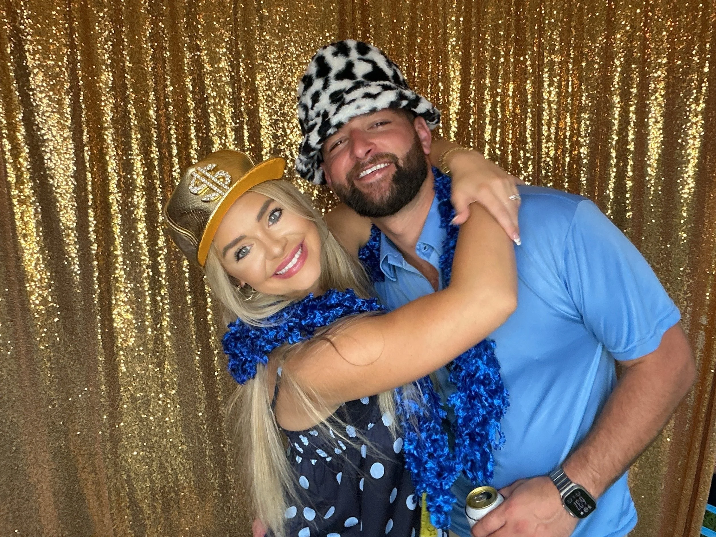 Guests enjoying a CheesyPix photo booth at a corporate and community event in East Texas