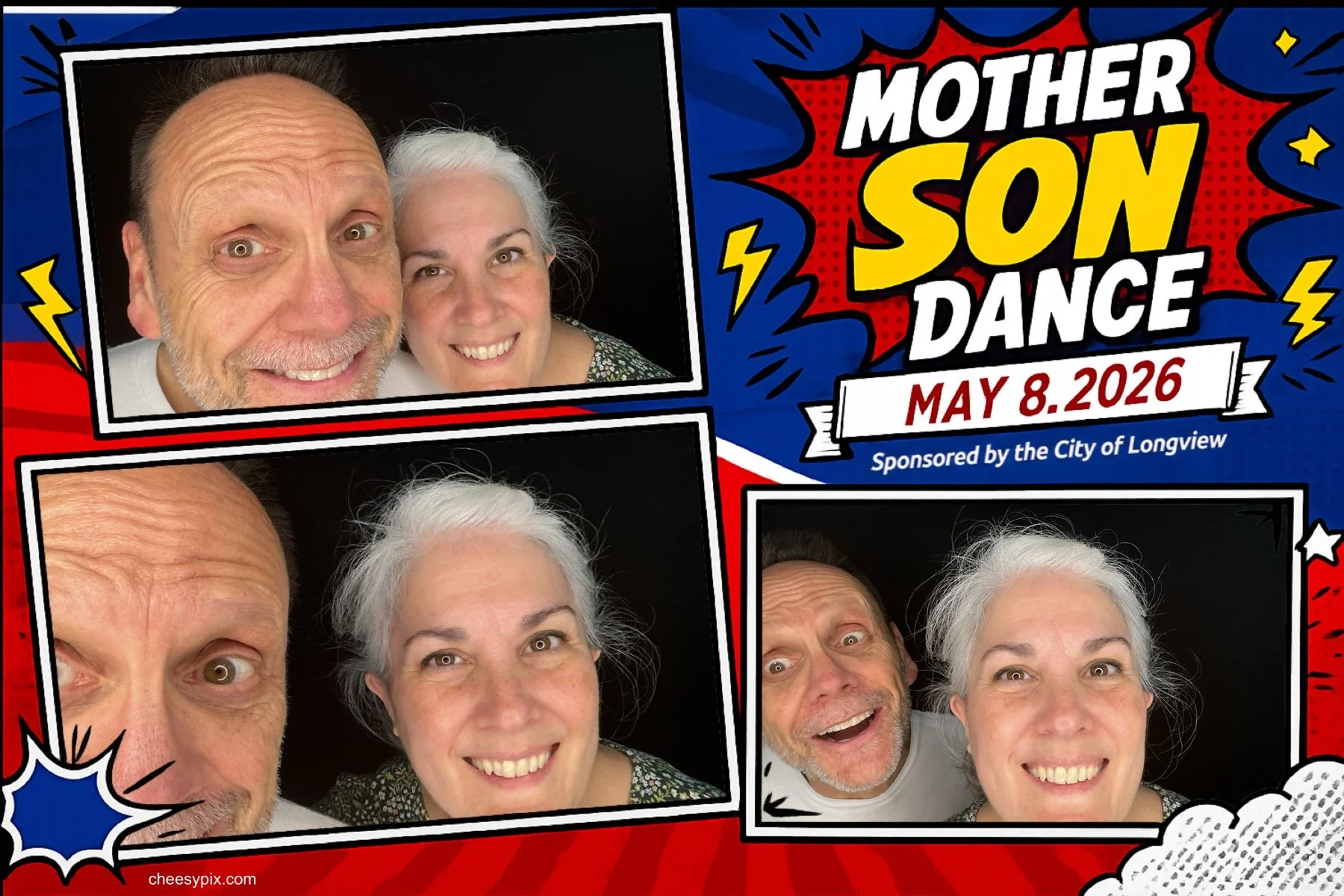 Guests enjoying a CheesyPix photo booth experience