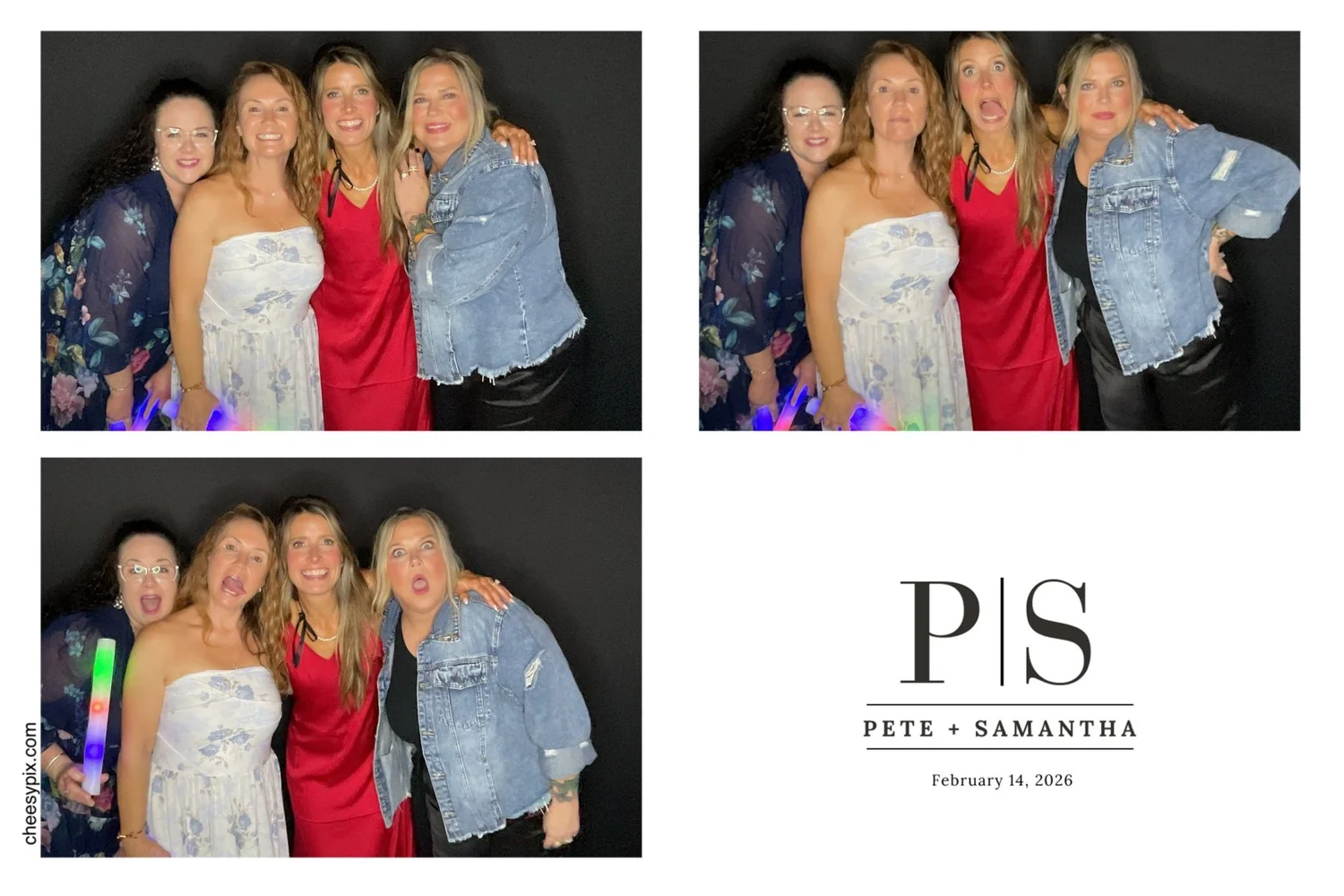 Fun candid photo booth moment