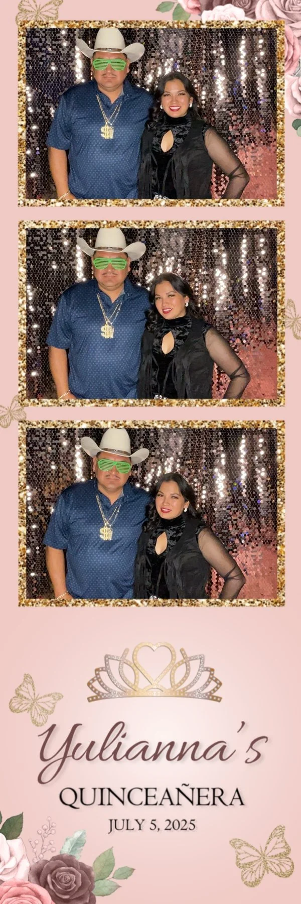 CheesyPix photo strip from Yulianna's quinceañera