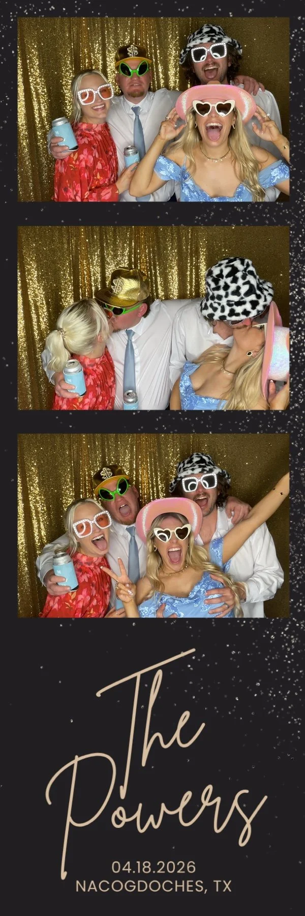 Friends at a real event
