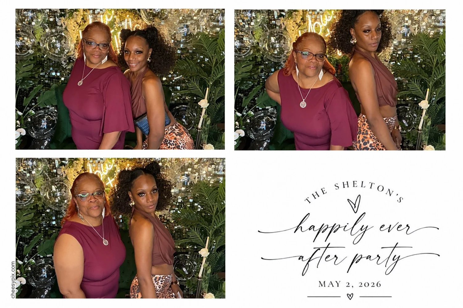 Guests having fun at a CheesyPix event