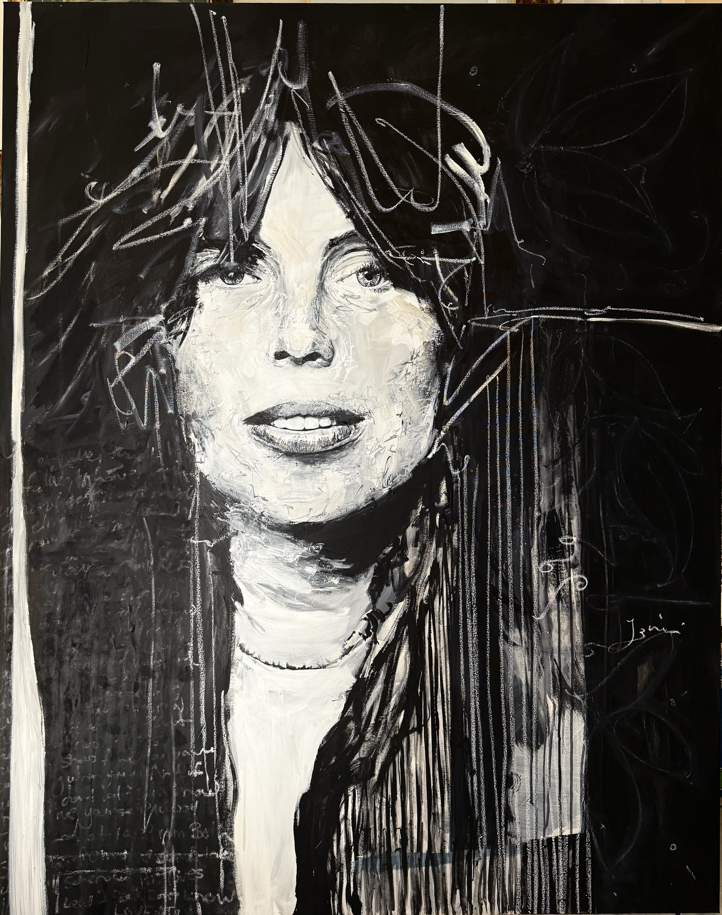 Joni 48''x60'' Mixed Media on Canvas $5,000