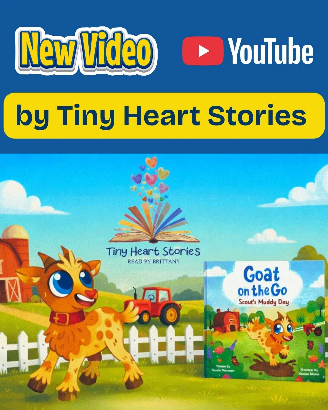 ✨ Bringing Stories to Life ✨

So excited to share Goat on the Go: Scout&rsquo;s Muddy Day read by the fabulous Brittany on the @tinyheartstories YouTube chanel🐐📚

Watching Scout&rsquo;s adventure come alive through read-aloud storytelling is pure m