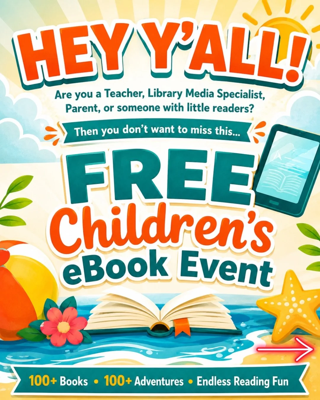 📚 FREE EBOOKS ALERT ‼️ 

Teachers, Library Media Specialists, parents, homeschool families, grandparents, and anyone with little readers, this is for you! 

☀️ I&rsquo;m so excited to be participating in the Summer Reading Kids Fest hosted by @kids.
