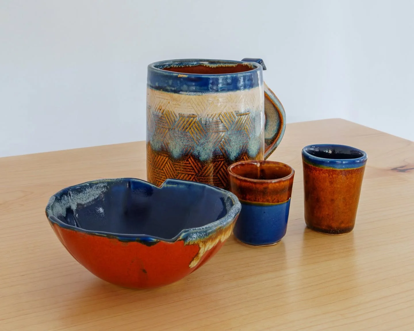 First ceramics ever made, still going strong, although the shot glasses don&rsquo;t get used much these days.