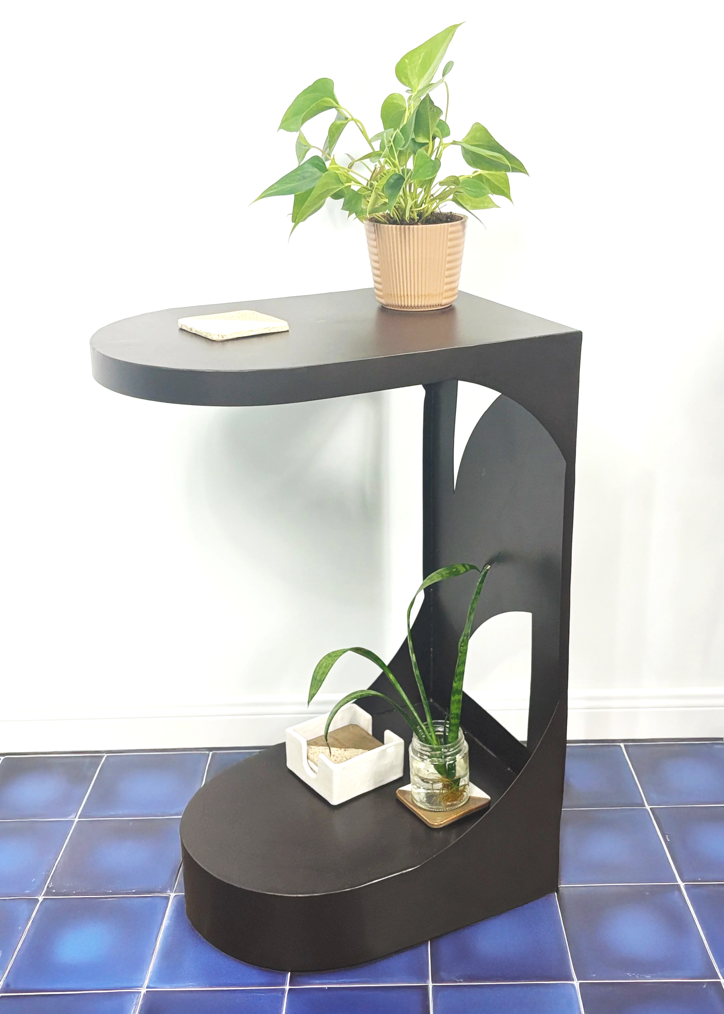 sheet metal end table