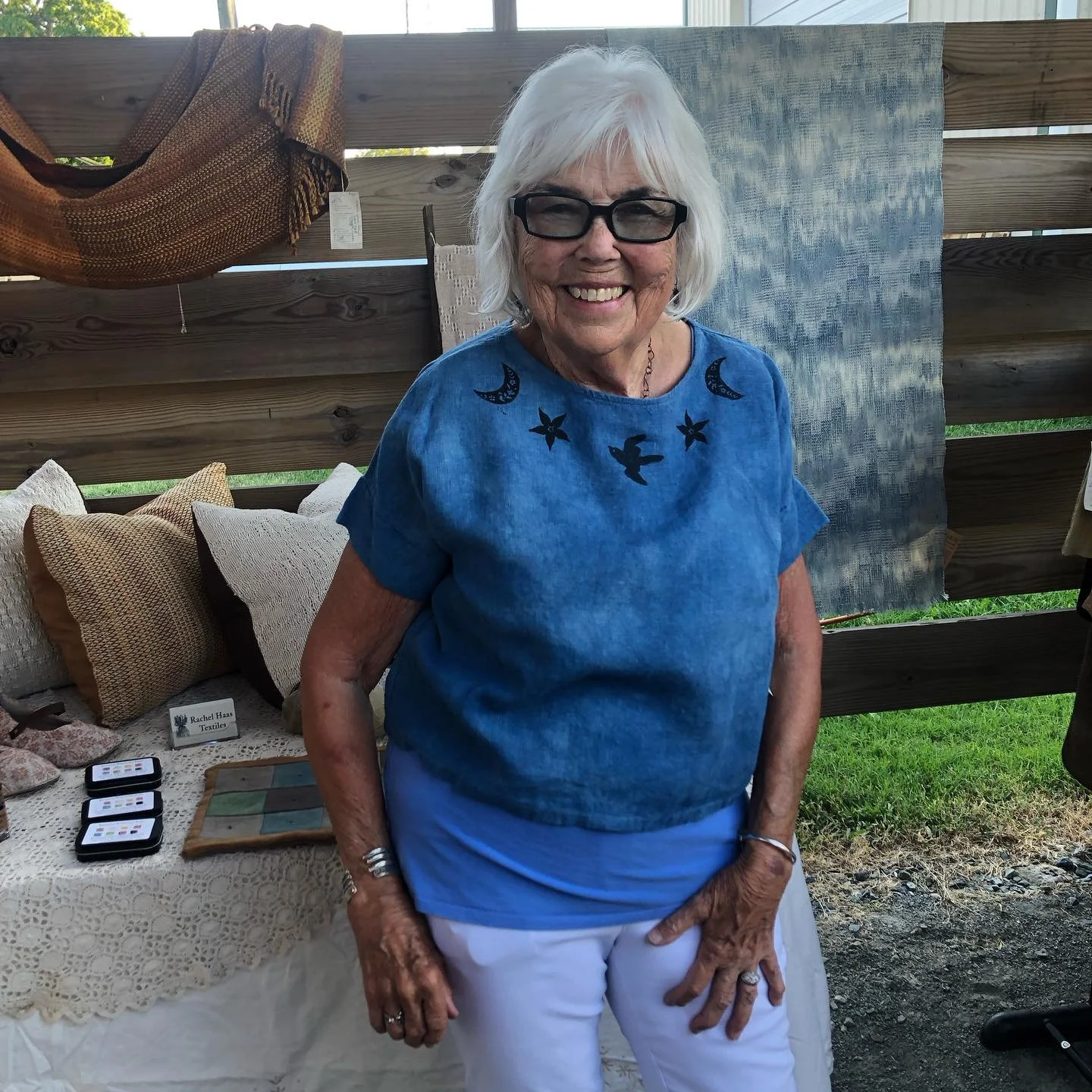 Gail rockin&rsquo; her new linen top! @westsidecreativemarket