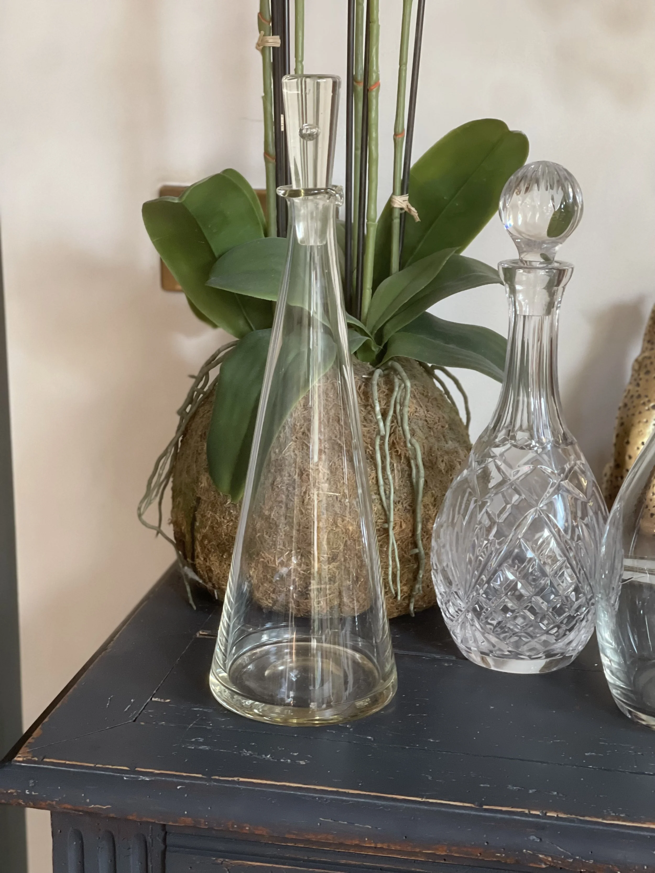 Vintage conical shape decanter
