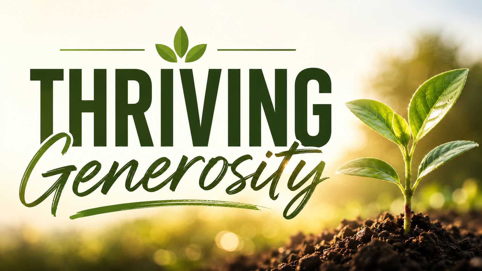 Thriving Generosity