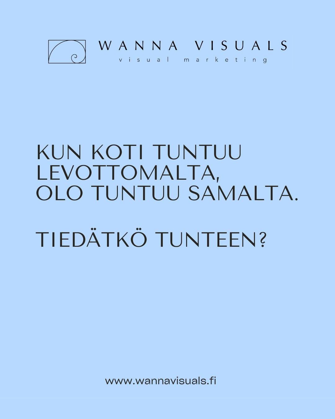 Tuntuuko joku paikka kodissa hankalalta, sekavalta tai keskener&auml;iselt&auml; mutta et tied&auml; mist&auml; aloittaa?

Usein mit&auml;&auml;n suurta ei tarvitse muuttaa. Riitt&auml;&auml;, ett&auml; joku katsoo tilaa ulkopuolisen silmin ja n&auml