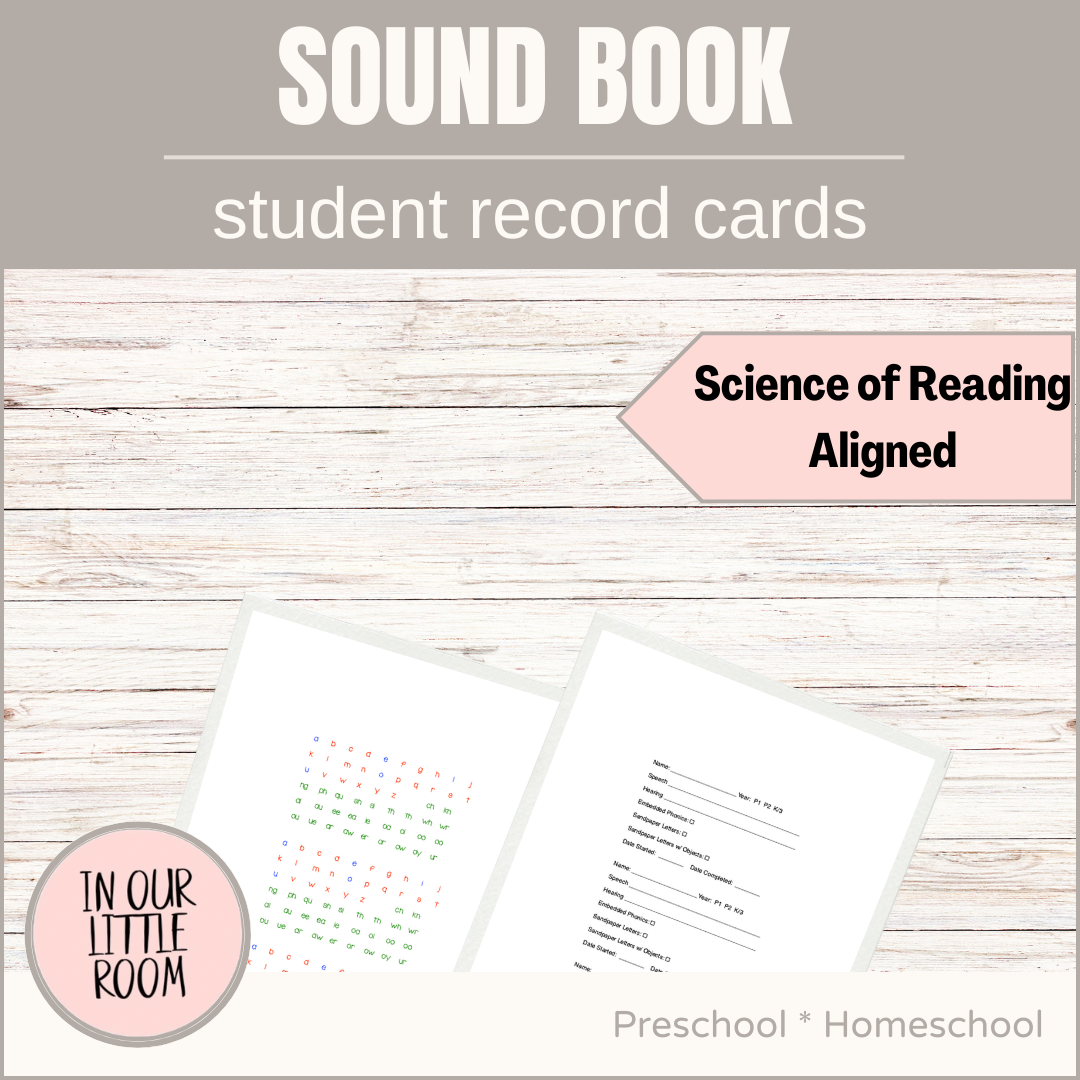 Sound Book Record Cards