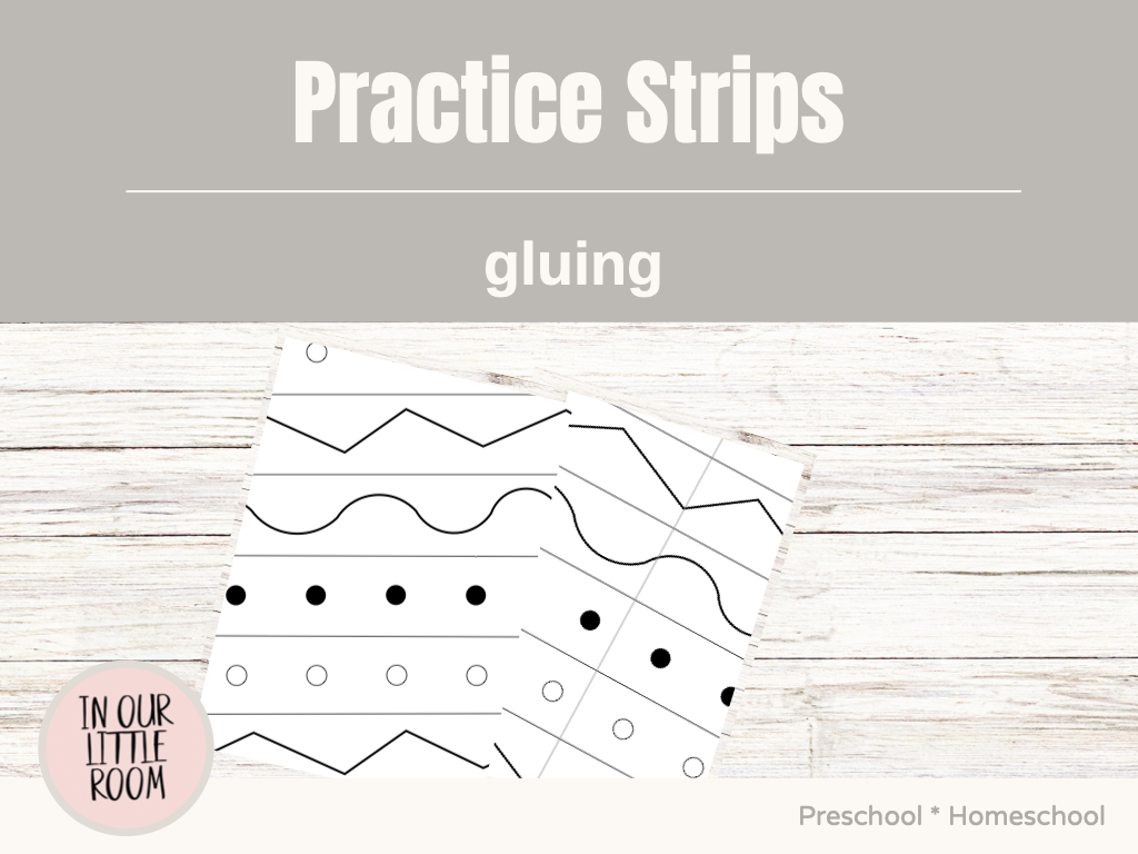 Practice Strips - Gluing