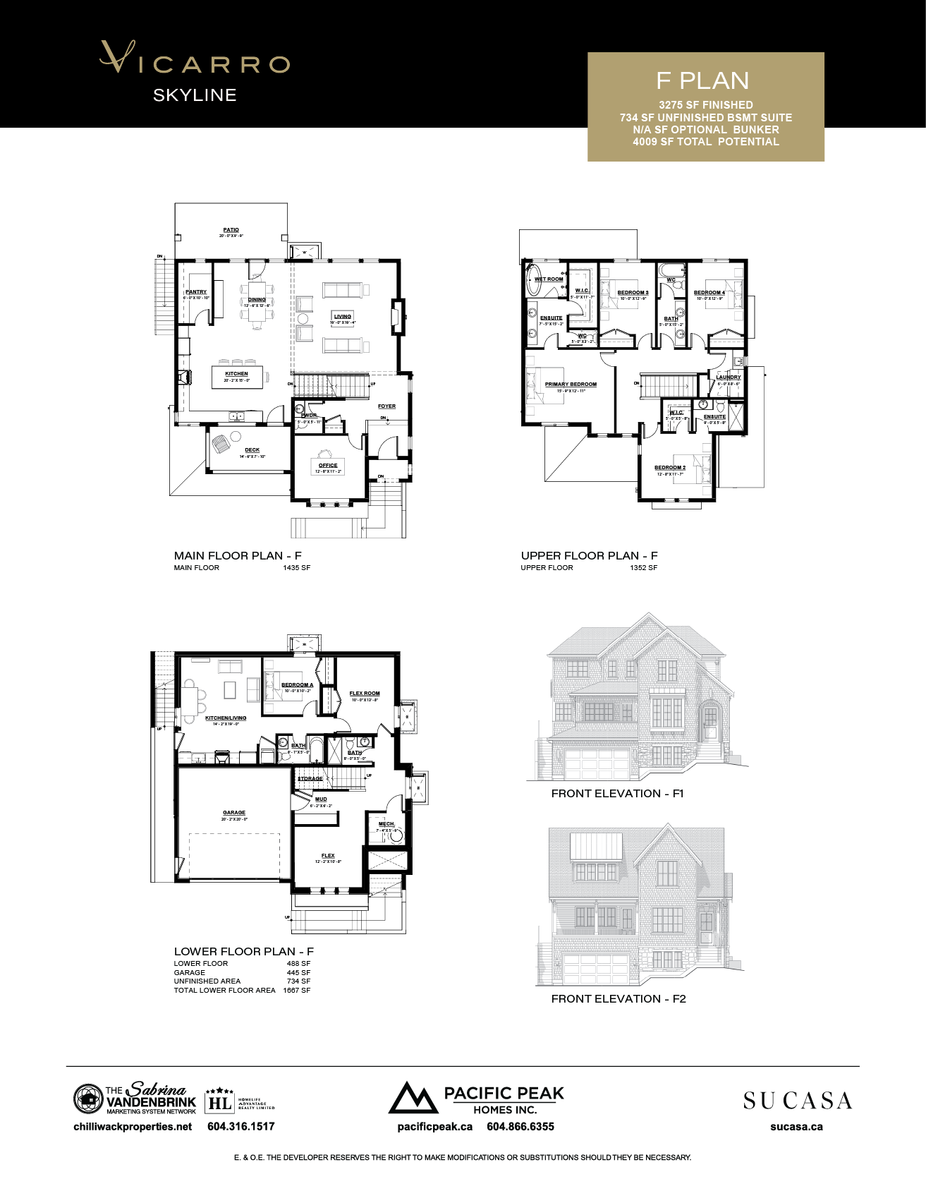 Vicarro Skyline F Floor Plan, a thoughtfully designed two-storey home featuring multiple bedrooms and bathrooms, spacious living areas, and refined luxury finishes throughout.