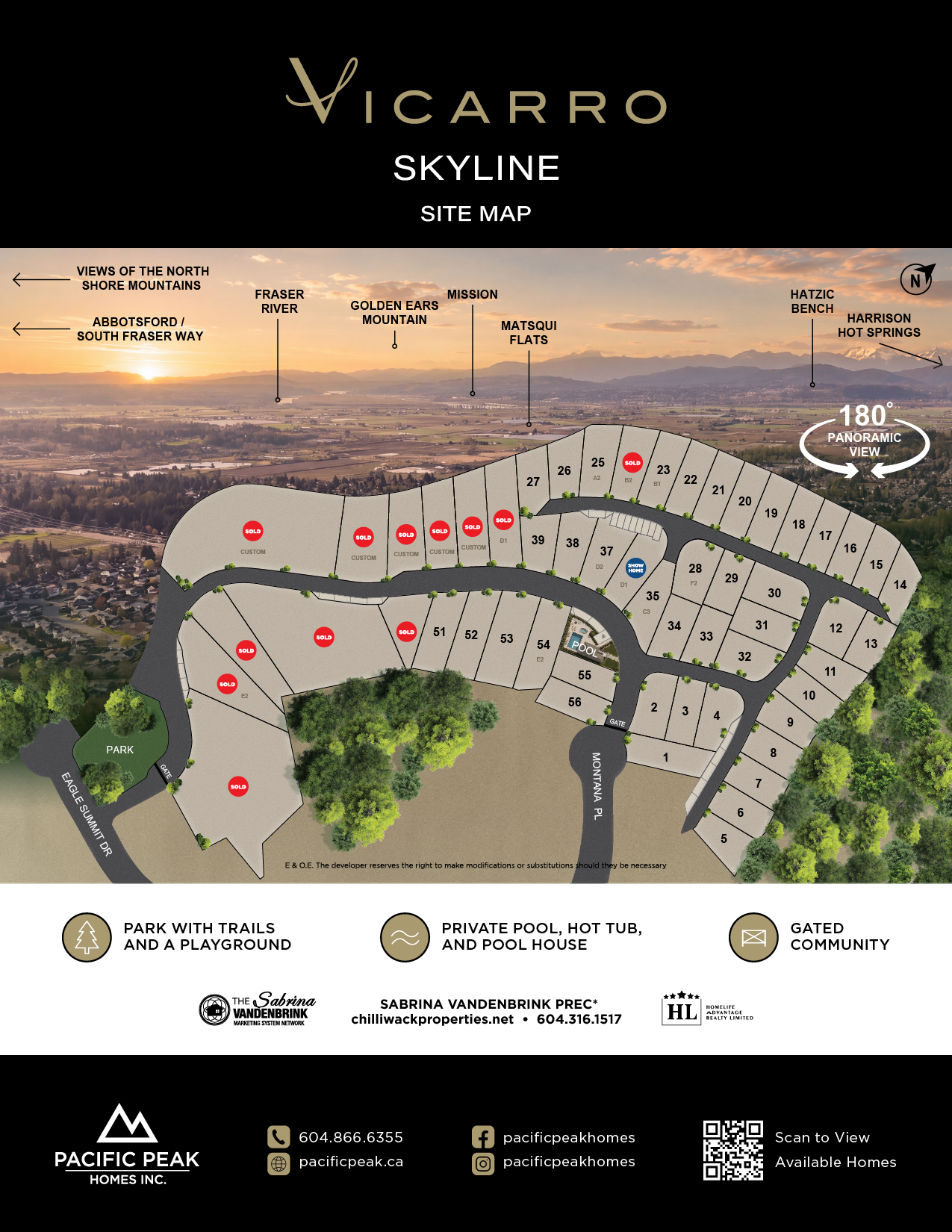 Vicarro Skyline Site Map - Discover what's available in Abbotsford