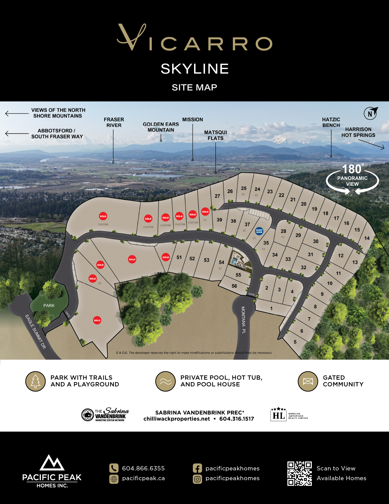 Vicarro Skyline Site Map - Discover what's available in Abbotsford