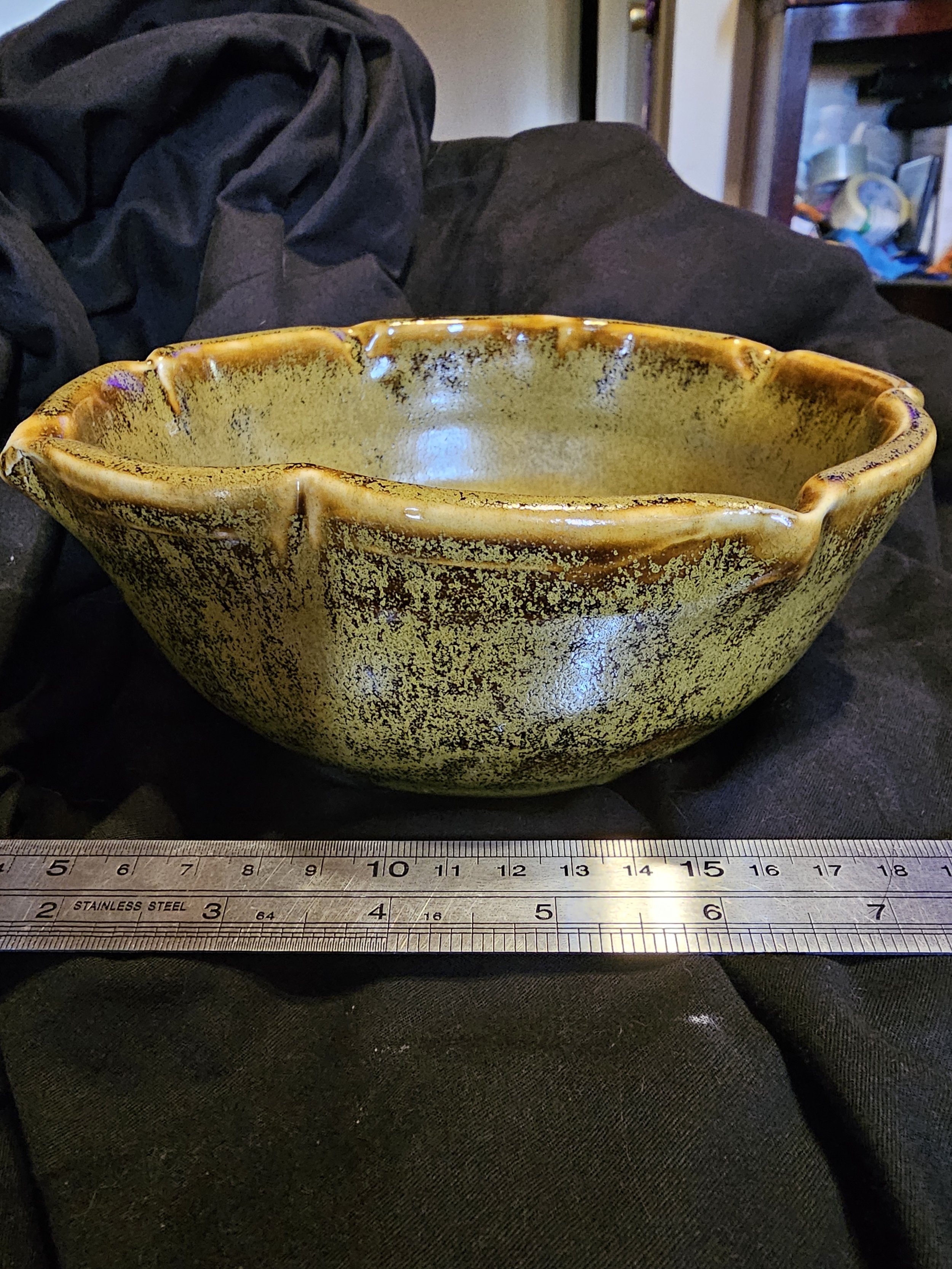 Gold Display or Serving Bowl