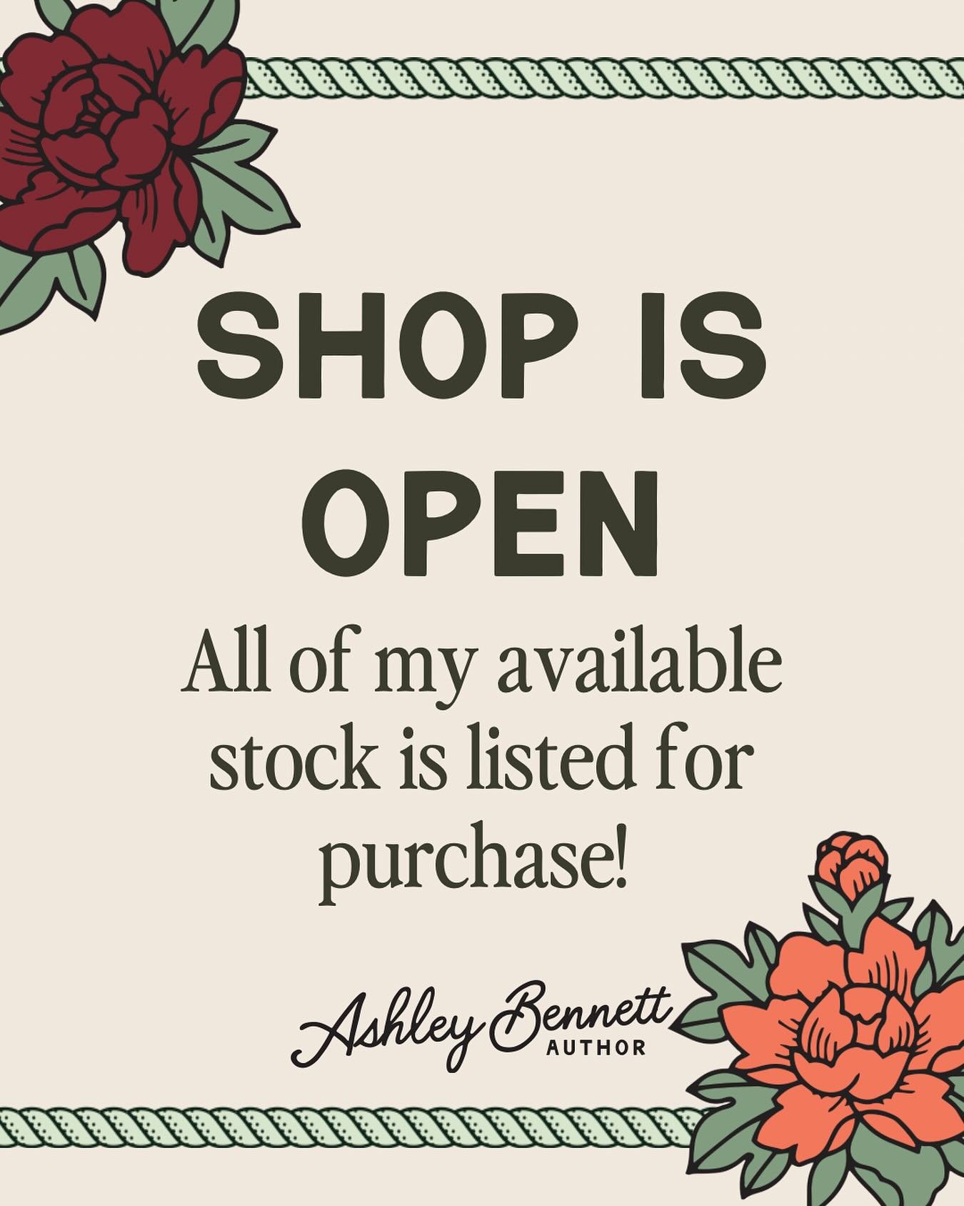 ✨ SHOP IS OPEN ✨

All of my available stock is listed! 💕💕

Please take what you need for your own collection. No mass purchases for resale please 💕

xx

Ashley

Monster romance books 
 
#monsterromance #monsterromancebooks #sliceoflifeanime #furry