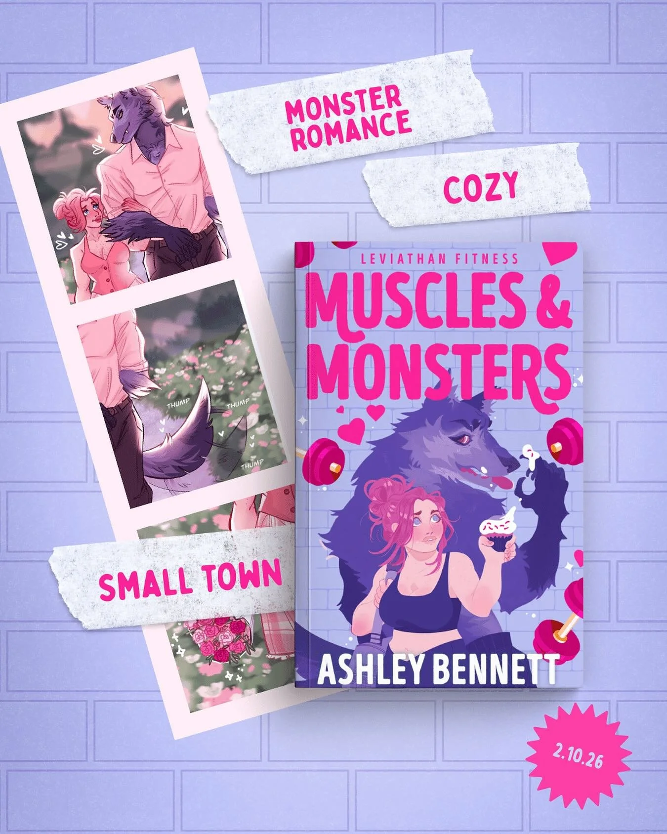✨Cozy, small-town monster romance✨

My morning was made when @letizialorini.writes shared with me that Muscles &amp; Monsters was featured in @library_journal in a section about indie to trad books!

I&rsquo;m so excited for everyone to read the expa