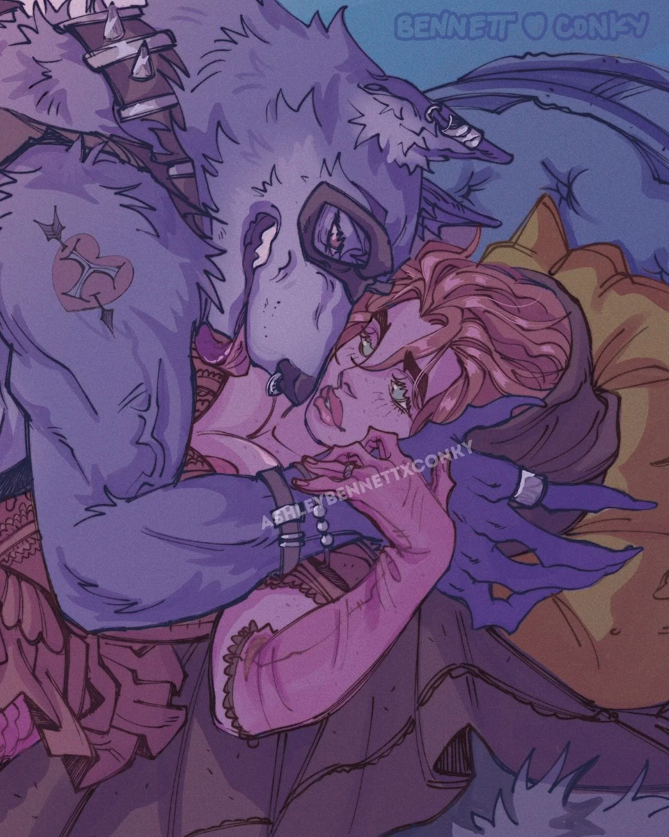 👻 Happy Halloween 🎃 

A low growl sounded from behind me, but it didn&rsquo;t scare me. 
It turned me on. 
&ldquo;Now what do we have here? It would appear that Little Red Riding Hood has found her way into my woods.&rdquo; 
I turned around to face