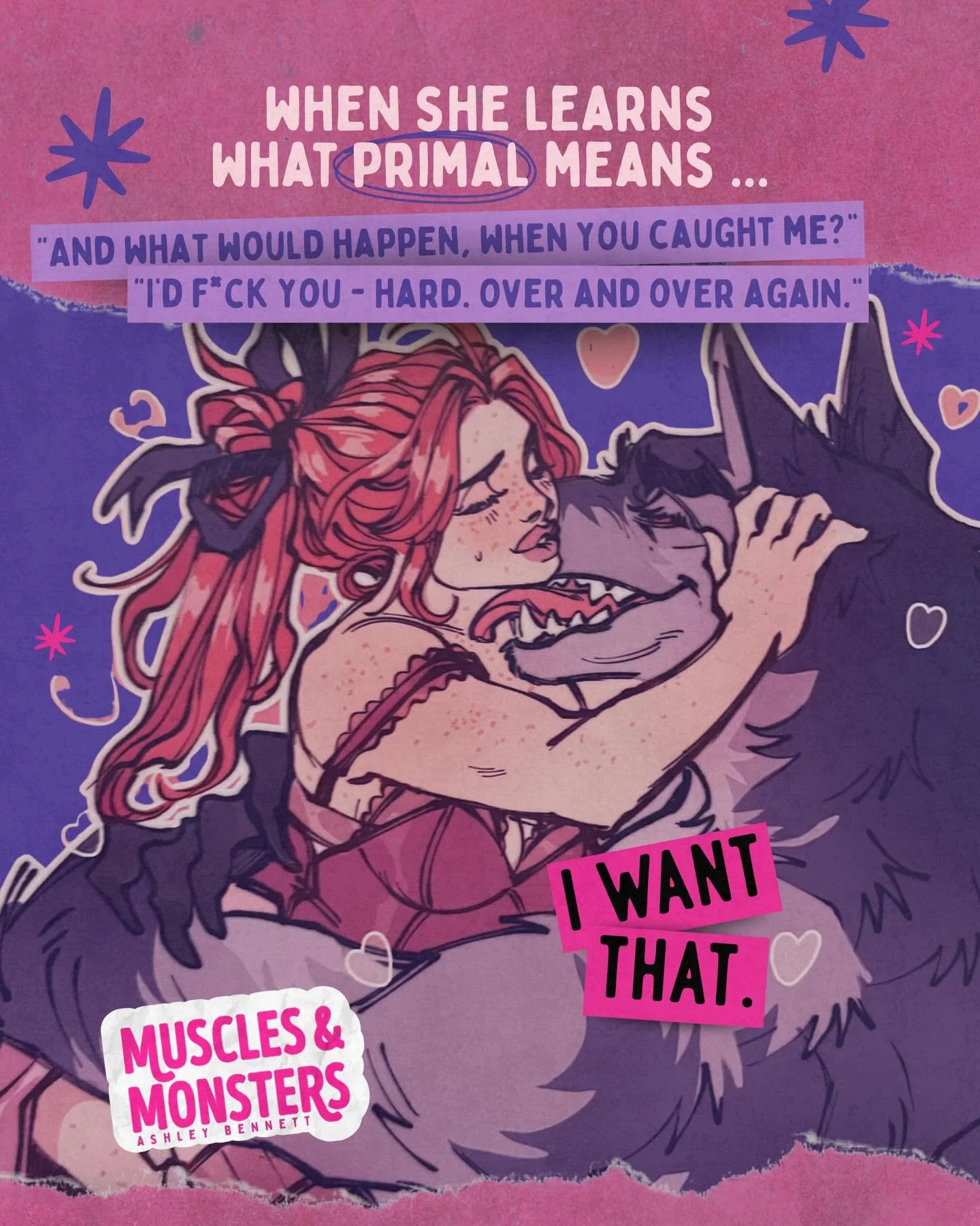 When she learns what primal play is&hellip;and discovers how bad she wants it!

The expanded and revised edition of Muscles &amp; Monsters releases February 10th, 2026 and is available for preorder now! Screenshot the second slide for preorder inform