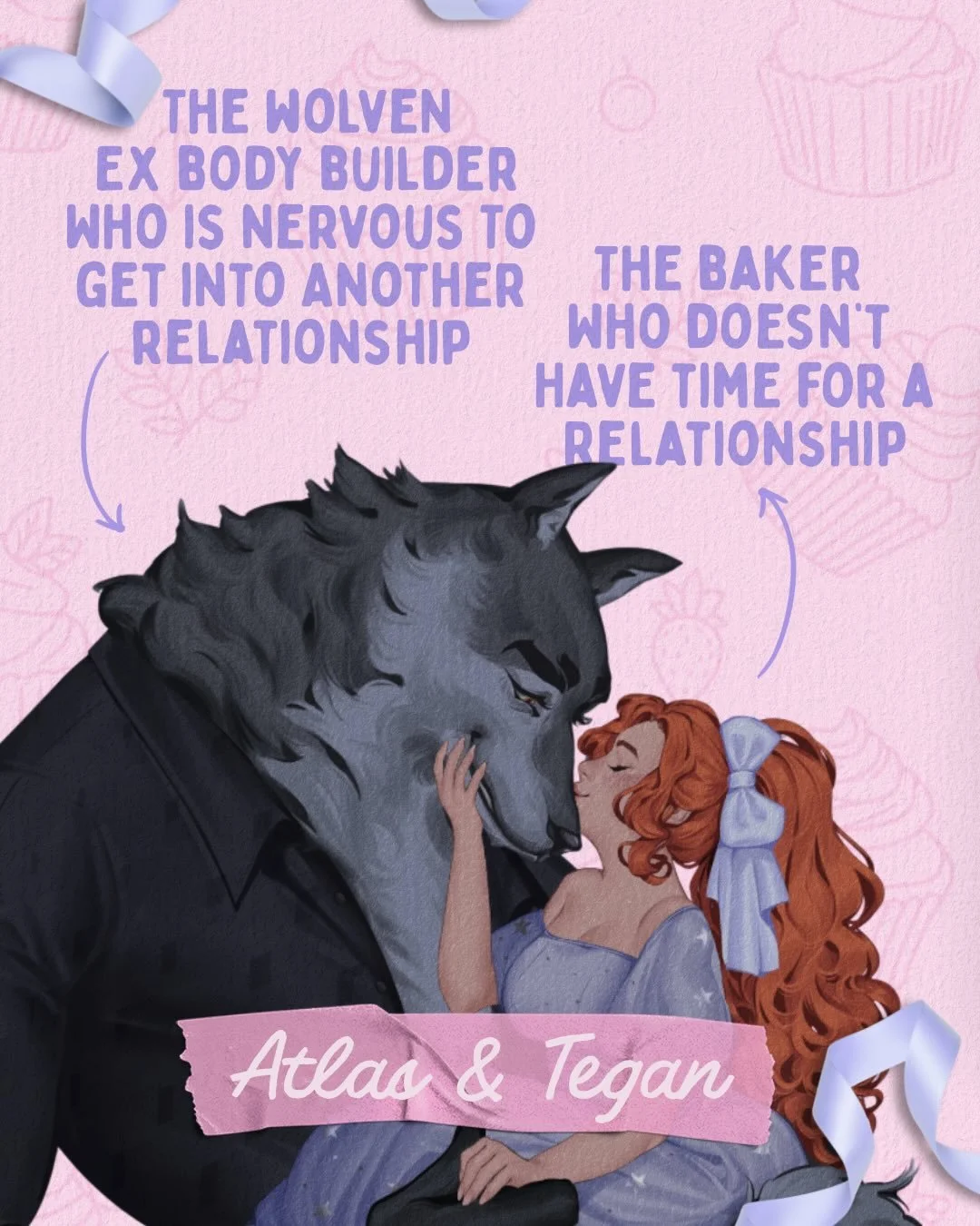 📚 Muscles &amp; Monsters
Releasing February 10th, 2026 @berkleyromance @zaffrebooks 
Request on NetGalley and available for preorder now!

💕 slice of life/ low angst monster romance book
🐺 wolf-man MMC
🪢 knotting
🏃&zwj;♀️ primal play
🥰 no third