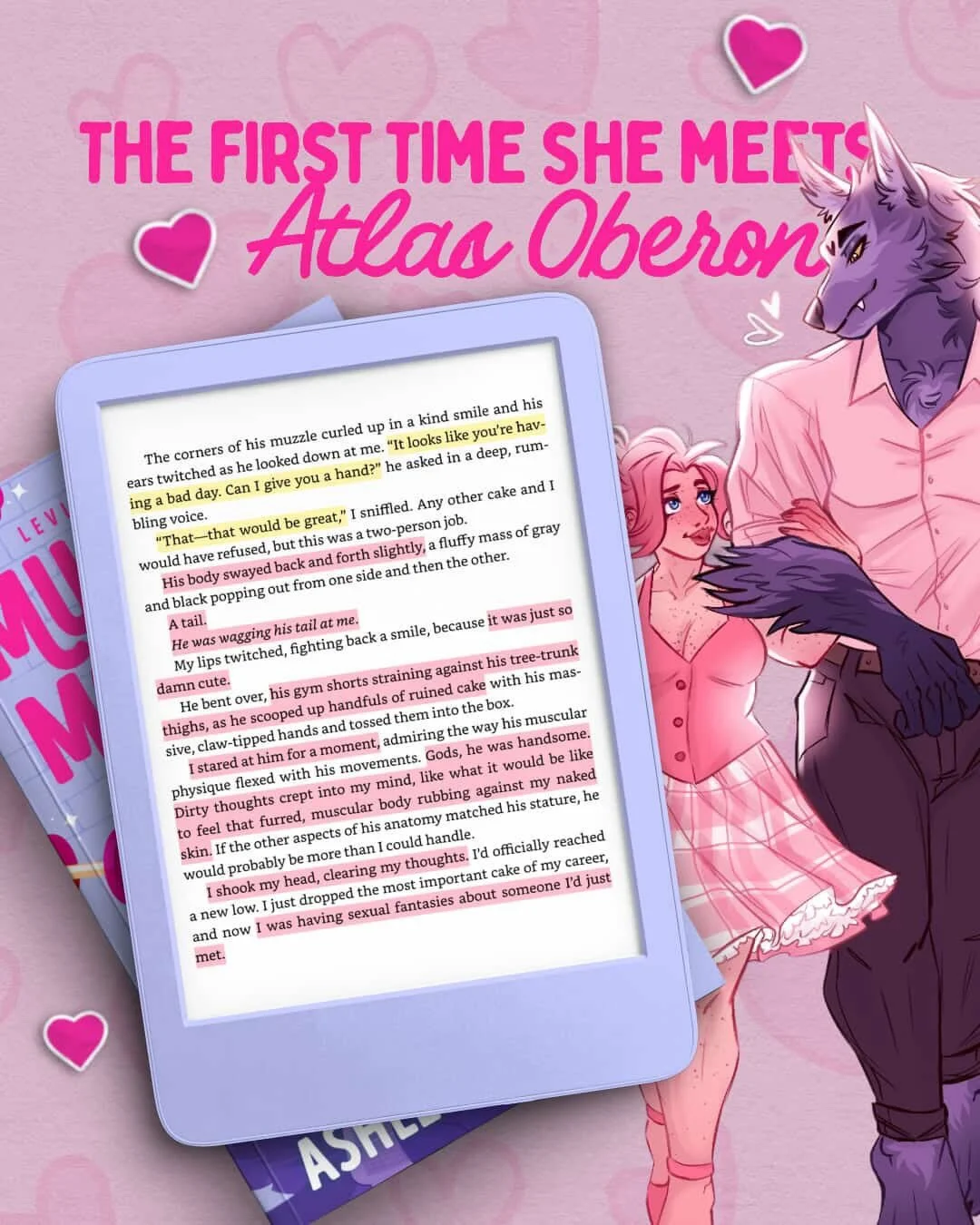 TAIL WAGGING 4EVA 🐺💕

📚 Muscles &amp; Monsters
Releasing February 10th, 2026 @berkleyromance @zaffrebooks 
Request on NetGalley and available for preorder now!

💕 slice of life/ low angst monster romance
🐺 wolf-man MMC
🪢 knotting
🏃&zwj;♀️ prim