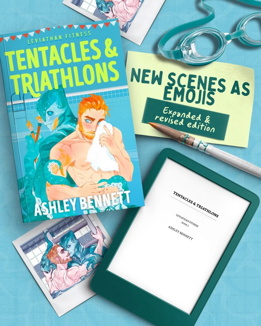 ✨ NEW SCENES AS EMOJIS ✨

The expanded and revised edition of Tentacles &amp; Triathlons has SO MUCH new content! It went from 48k words to 82k words (my longest book to be published *so far*). 

If you&rsquo;ve read the expanded and revised edition,