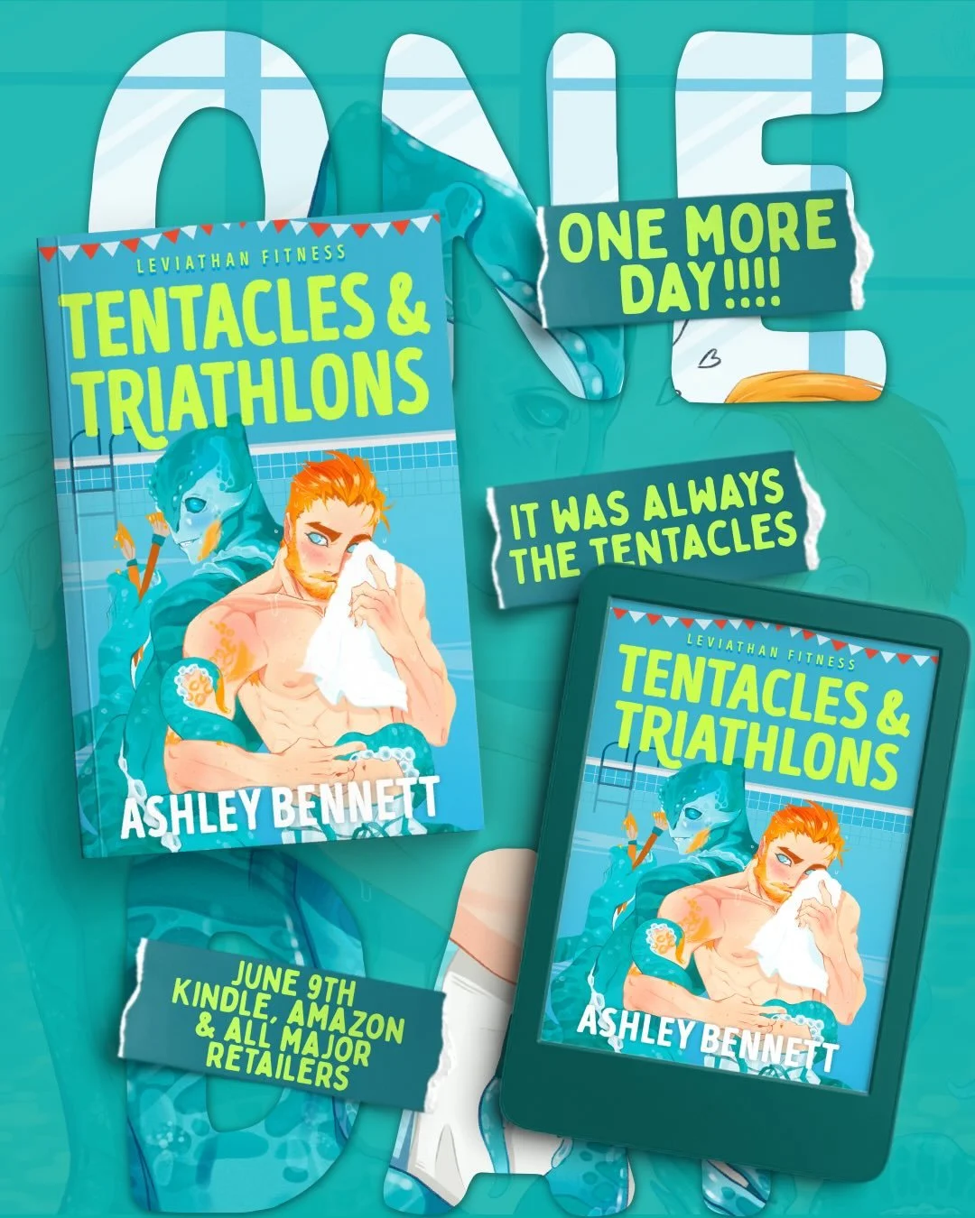✨ ONE MORE DAY ✨

I am obviously so excited!! I can&rsquo;t wait for everyone to read the expanded and revised edition and to meet Reece and Cyrus on a deeper level 🐙💕

Tentacles &amp; Triathlons releases tomorrow!! There&rsquo;s still time to preo