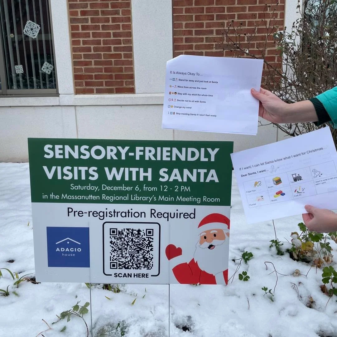 📣 Attention Families at Winter Wonderfest!

We invite neurodivergent children and their caregivers to a quiet, low-sensory haven on Saturday, December 6 from 2-4 PM inside the @massanuttenregionallibrary. Escape the crowds and enjoy making Play-Doh 