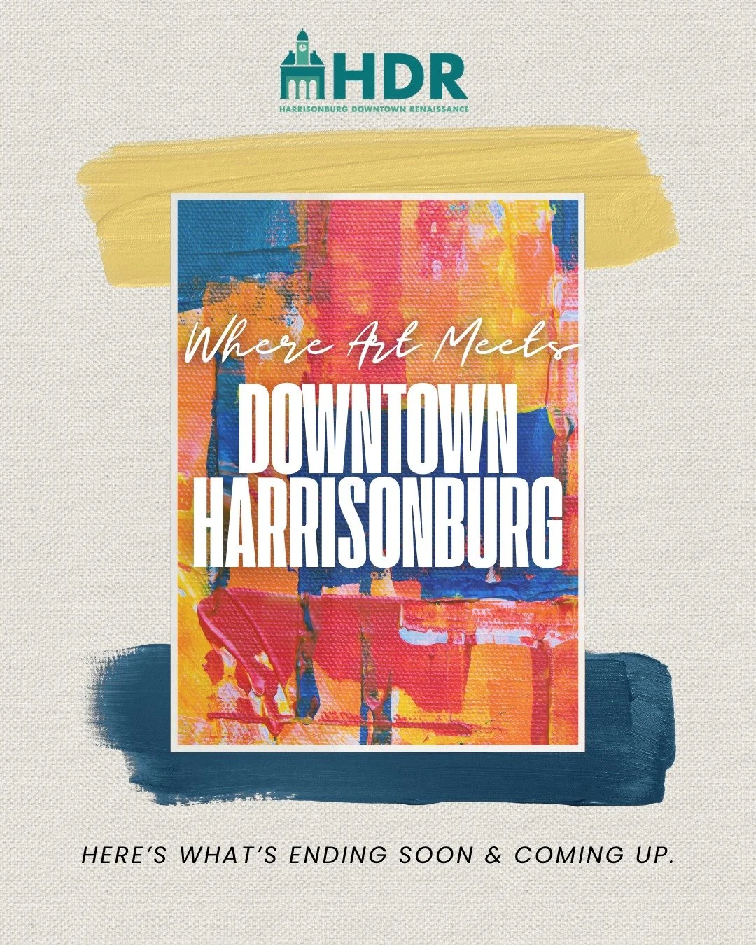 There's an incredible lineup of art exhibitions you'll find in Downtown Harrisonburg these next few months (with some ending in the next couple of days!). No matter your taste, there's something for every art lover! 

This is just some of the art you