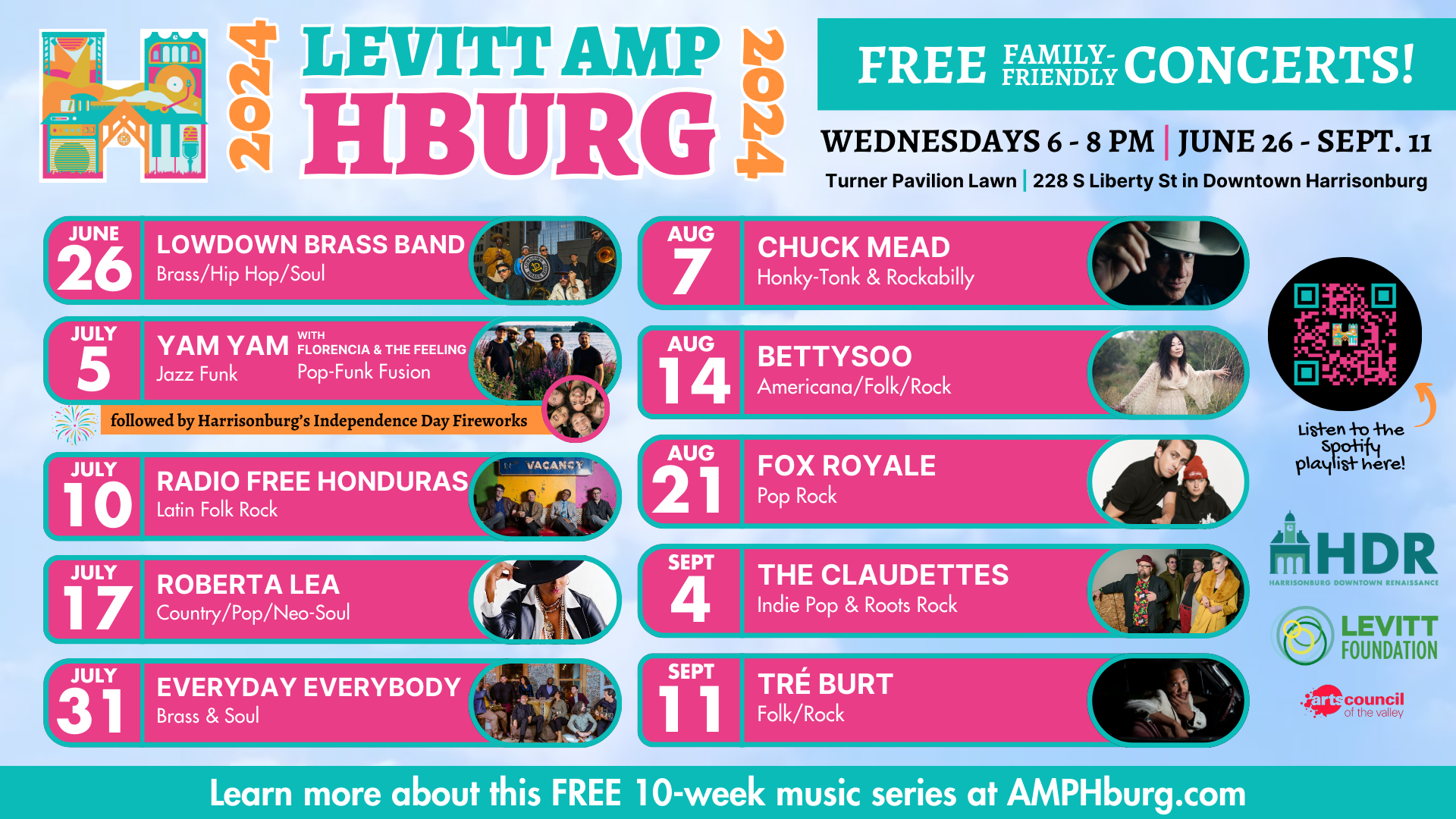Blue Streaks and Future Rocktown Band Join Forces to Open for Levitt AMP Harrisonburg Music Series