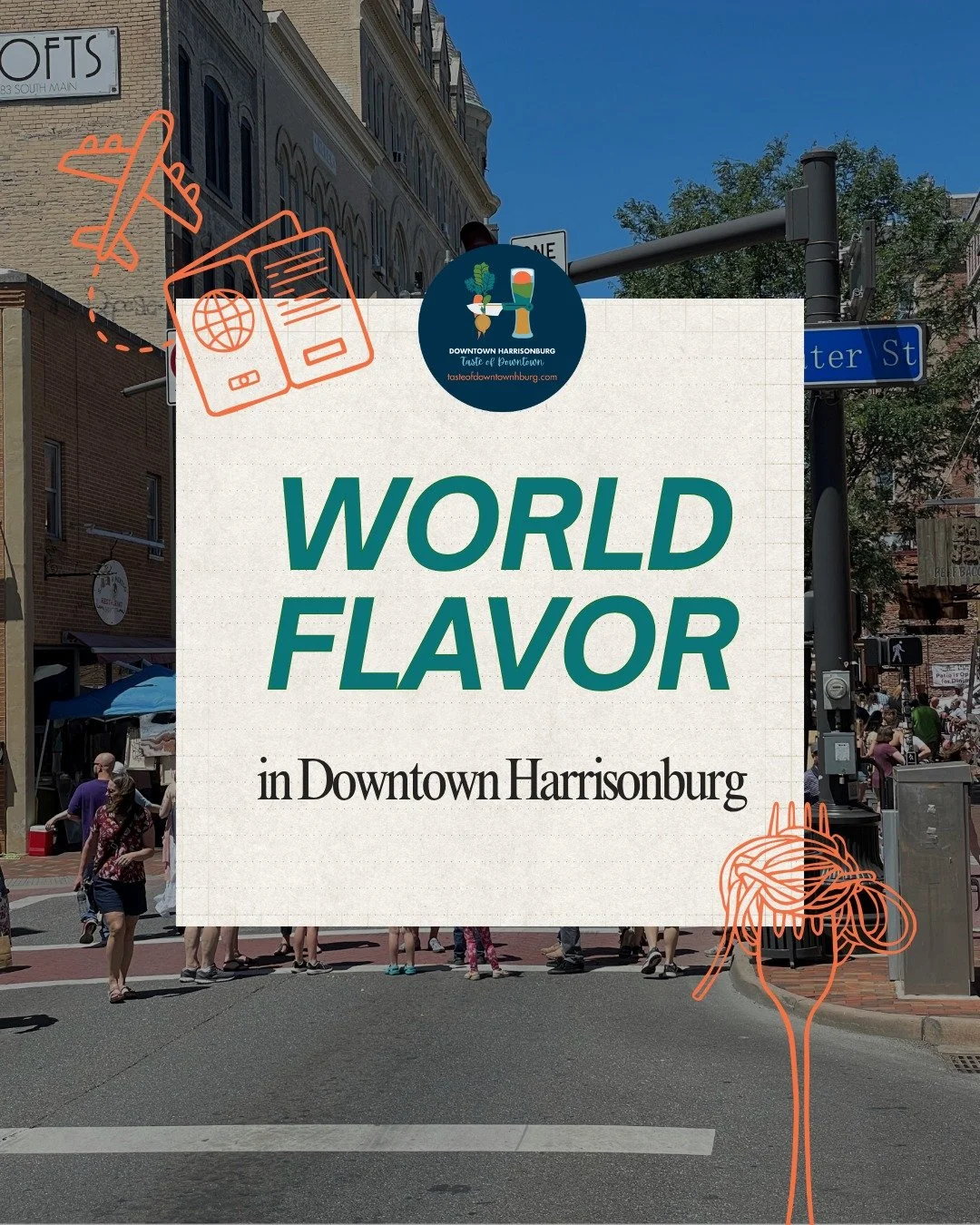 6 countries. 1 afternoon in Harrisonburg.

This is our downtown. This is our community. And this is what makes Harrisonburg so special.

Pack your appetite &amp; ready to travel without leaving downtown.
Swipe through the full itinerary and tag someo