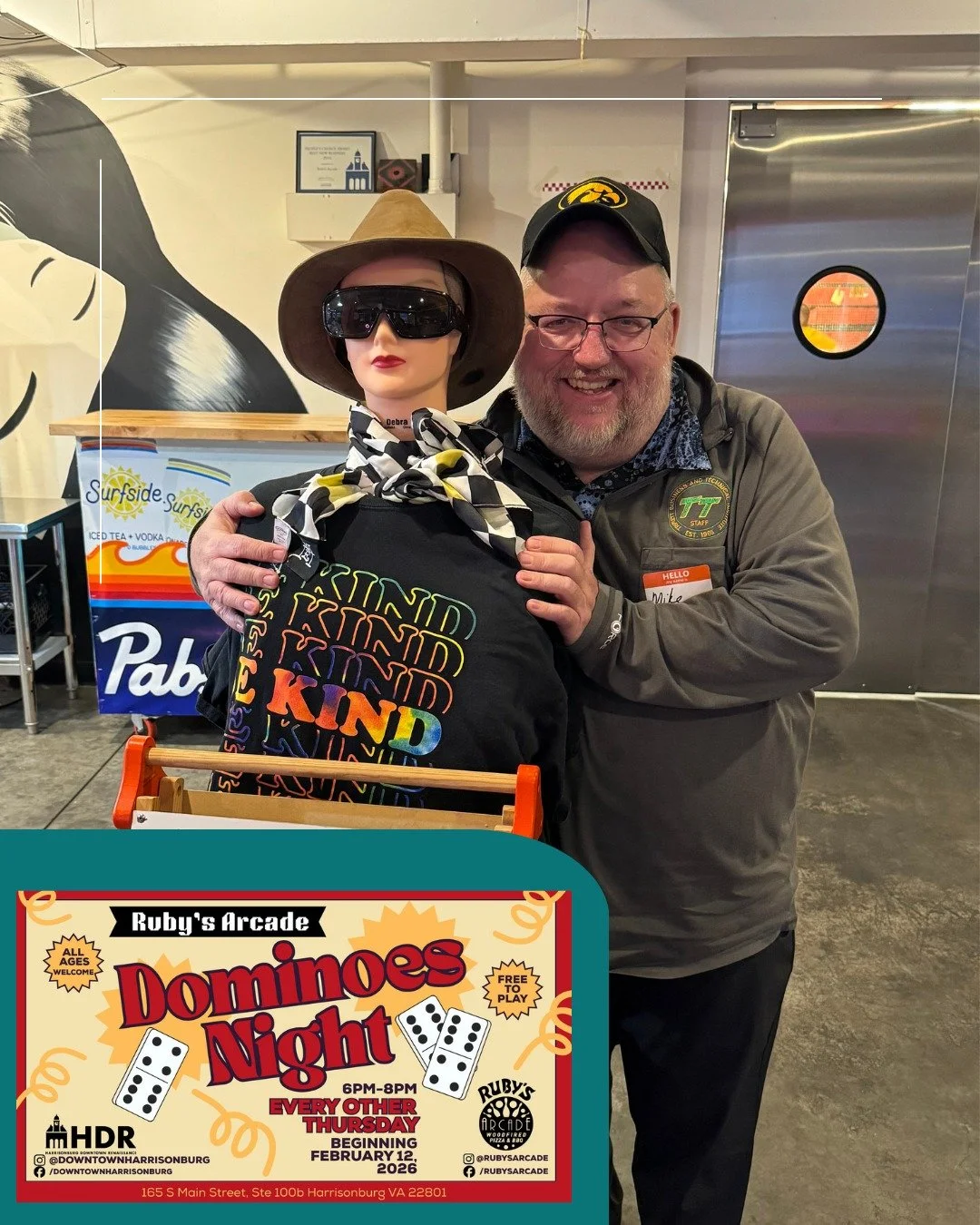 &ldquo;I love dominoes because it&rsquo;s a great social game,&rdquo; Mike says. &ldquo;Anybody can play it. It takes a little time to learn, but it&rsquo;s really easy. People get it real quick. You can talk and play at the same time, so it&rsquo;s 