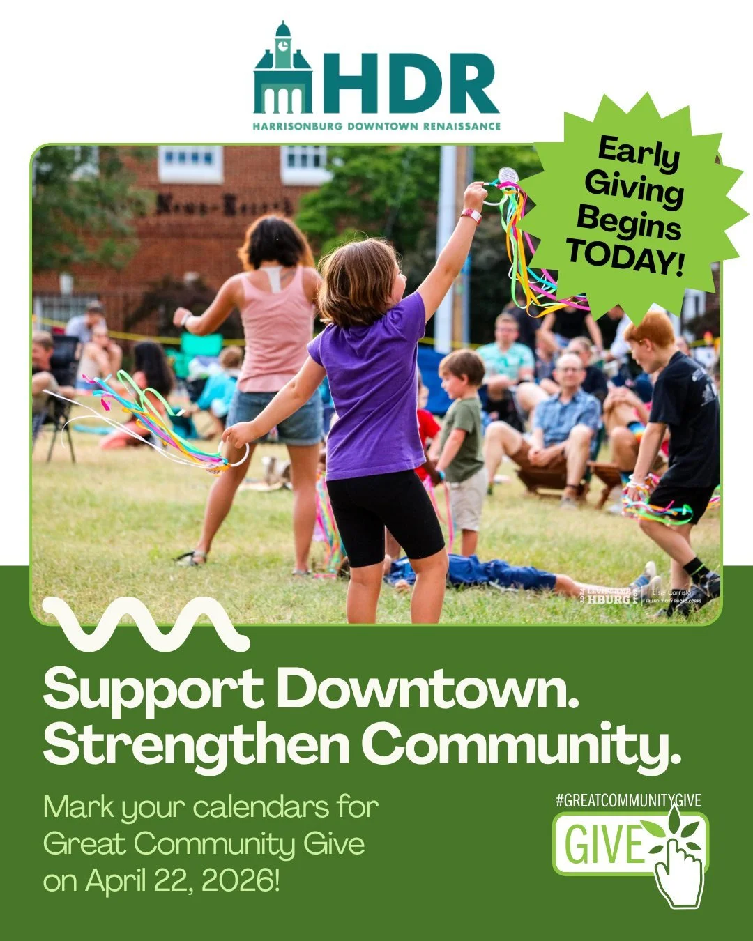 We are proud to be one of the many nonprofits participating in this year's #GreatCommunityGive! We love seeing our community come together to support a variety of meaningful causes. Mark your calendars for April 22, 2026, and strengthen your communit