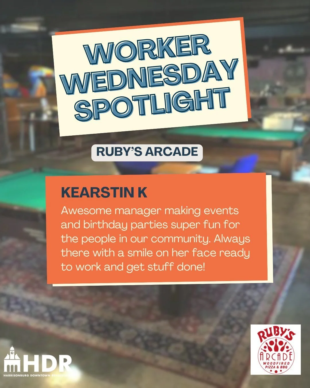 Let's shoutout more amazing members of our downtown community! 

This week we are excited to spotlight Kearstin K from @rubysladyluck!

Thank you for all the amazing work you put in to making the downtown community such a welcoming and vibrant place!