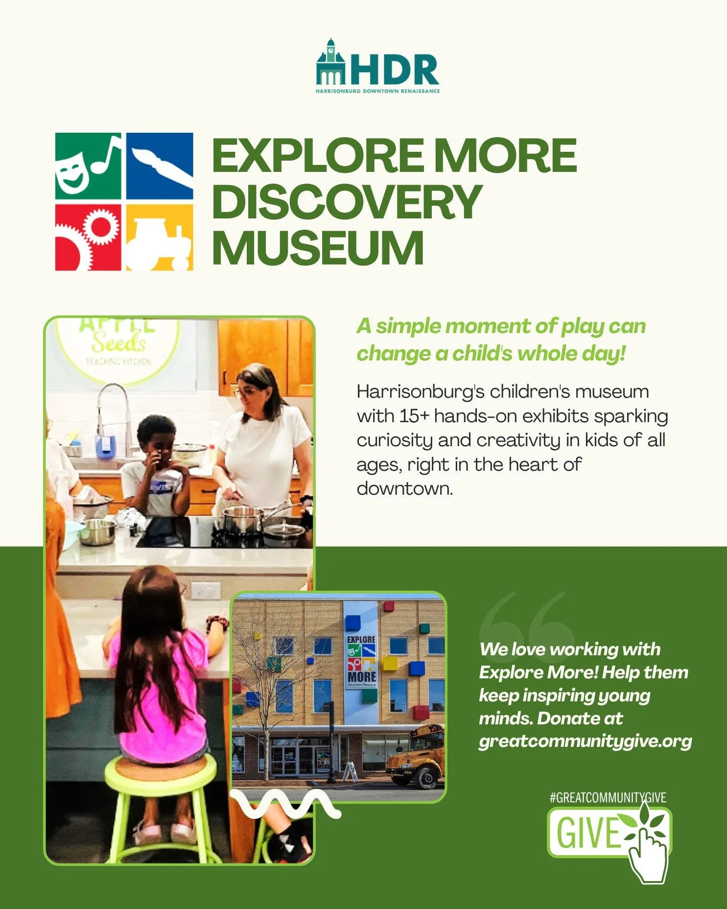 Building memories is what downtown is all about! We&rsquo;ve loved partnering with Explore More Discovery Museum this year&mdash;especially as a pilot client for our new Downtown Marketing Agency. It&rsquo;s been so rewarding to see our student inter