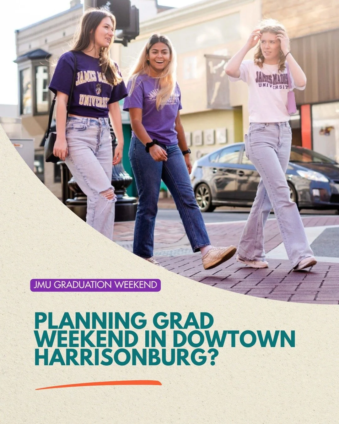 Visiting for JMU grad weekend? Or a local who's been looking forward to the summer season? Either way, this is for you.

Downtown is walkable, local, and more relaxed than you'd expect. And here's the insider tip: this weekend dinner tables are actua