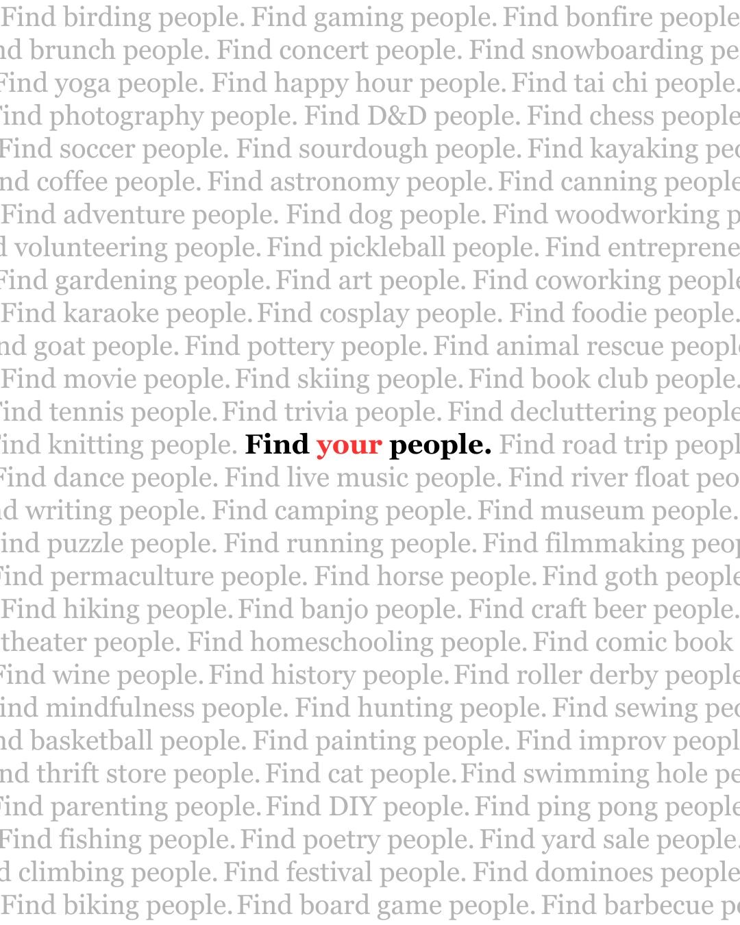 Our Harrisonburg Meet Up Facebook group got a bit of a glow-up!

Introducing, Find Your People - Harrisonburg! Looking for your "in" in the Friendly City (or Rockingham County)? Whether you are brand new to the area, a "boomerang"