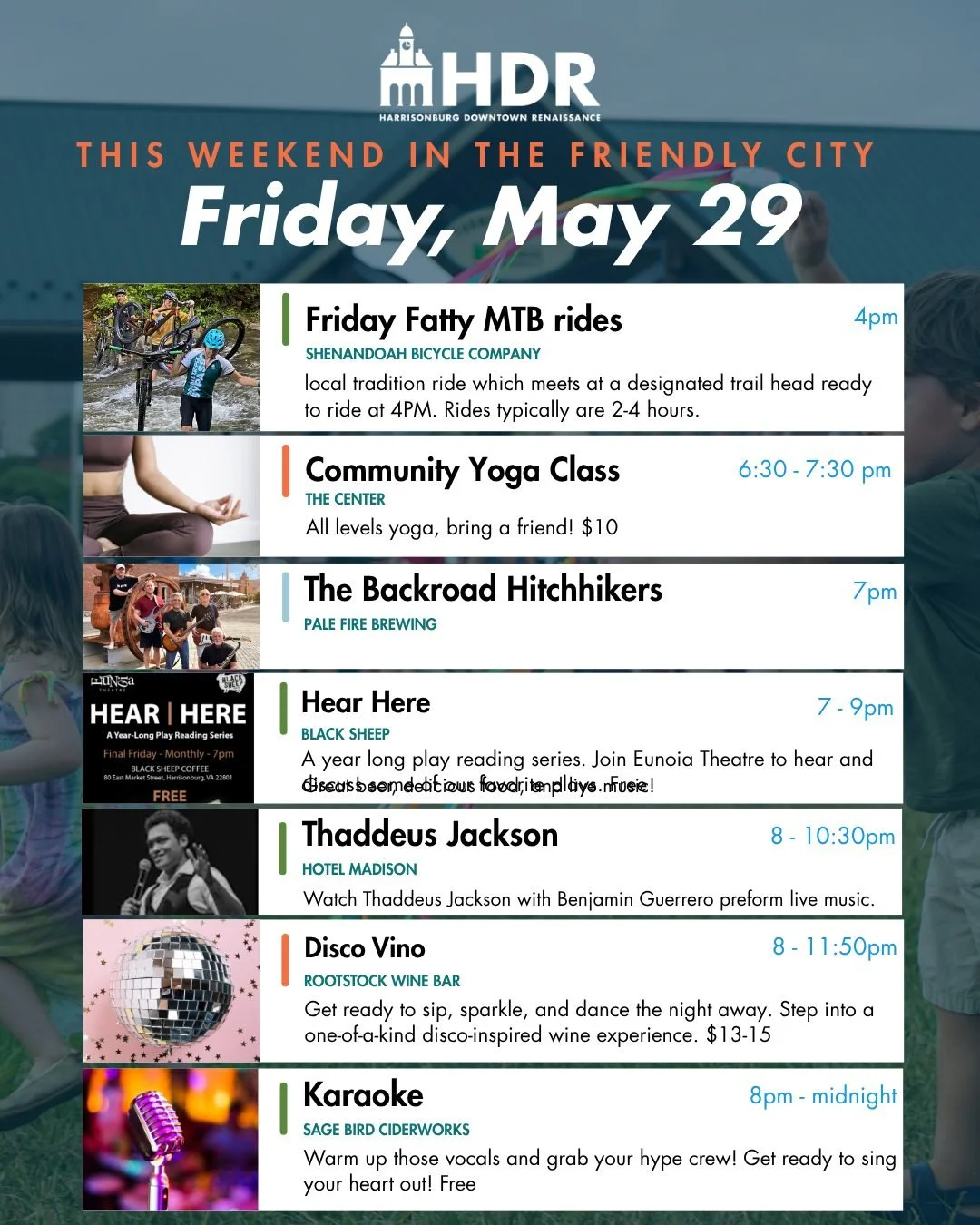 From trail rides to dance floors &mdash; there's something for everyone downtown this weekend. Swipe to see this weekend's roundup of events.

Are there any events we missed? Please comment the details down below! You can always add events happening 