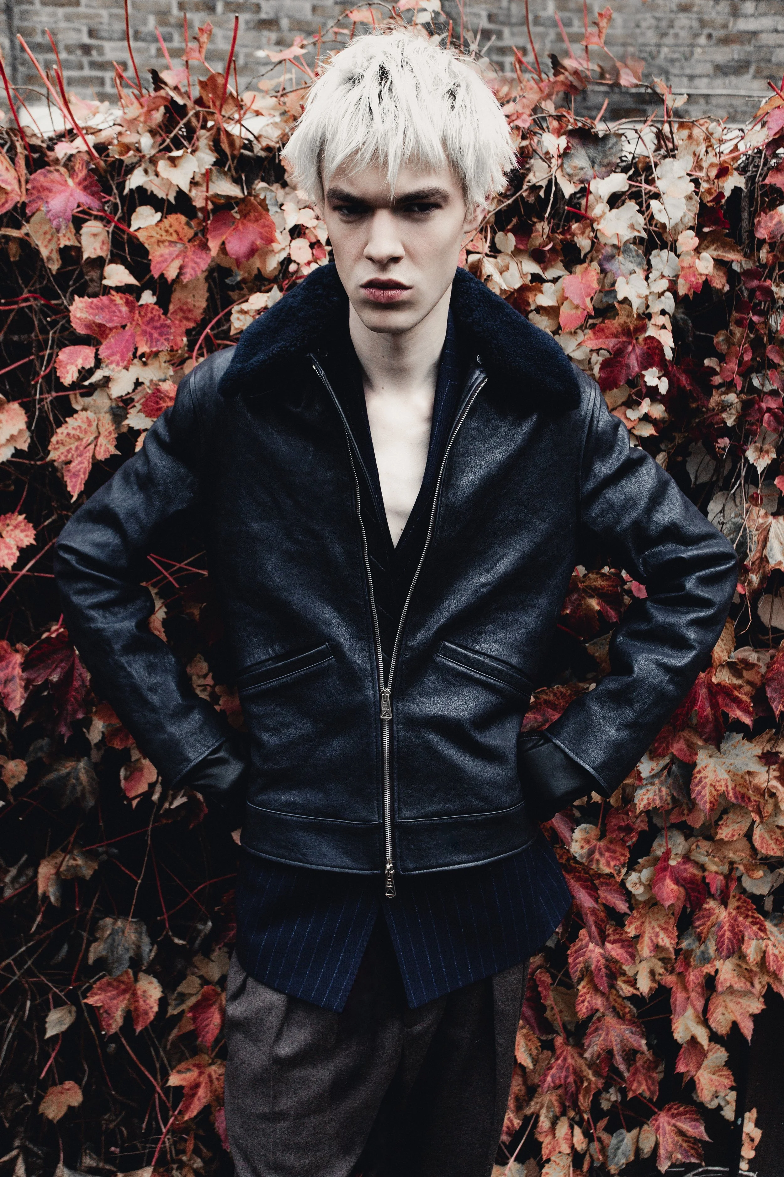 Environmental fashion editorial image for Numéro Switzerland Rebel Code photographed in London by Ori Paul Levi