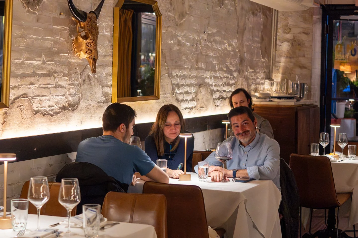 people enjoying their dinner at Palermo gramercy