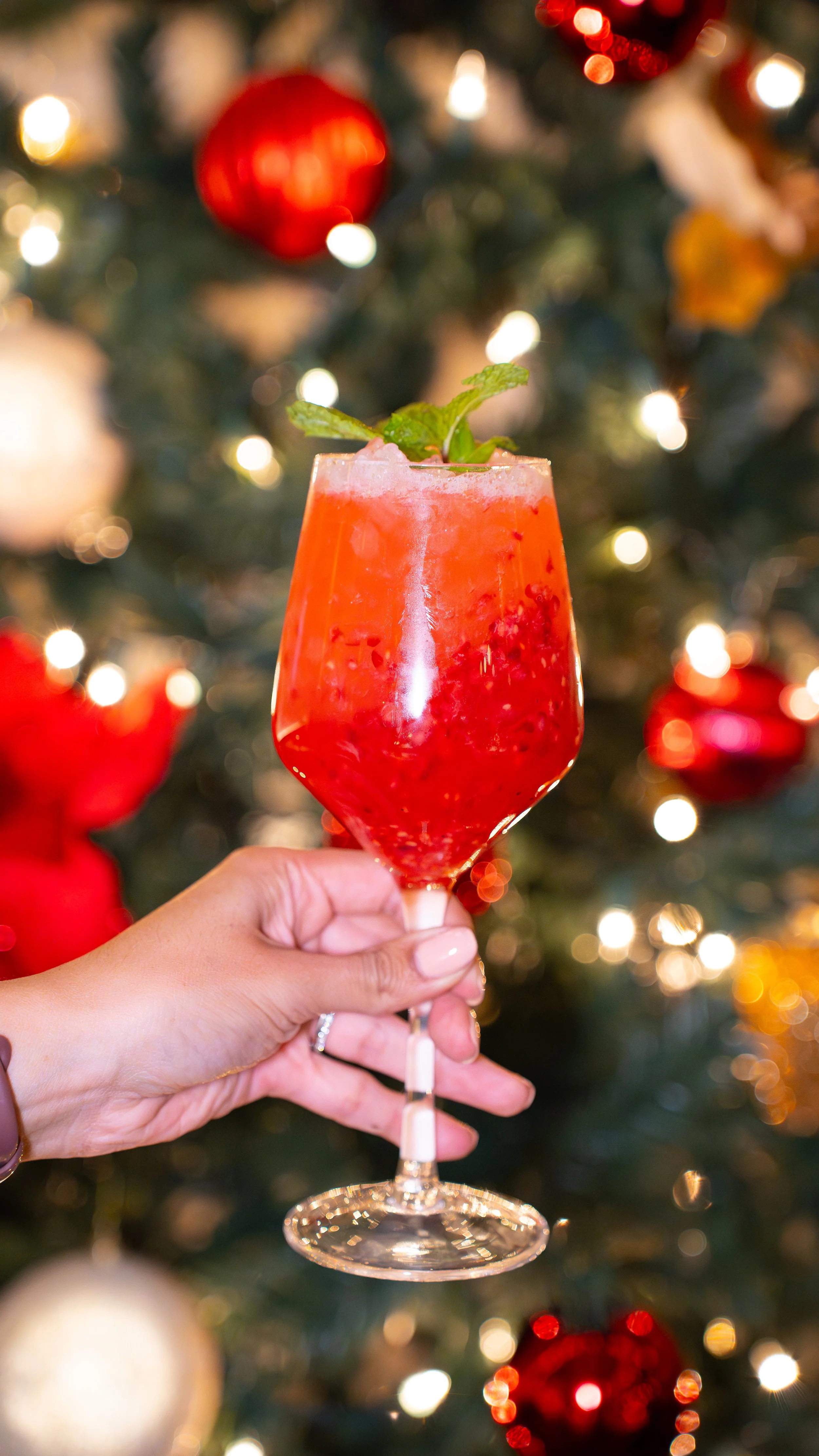 delicious raspberry cocktail