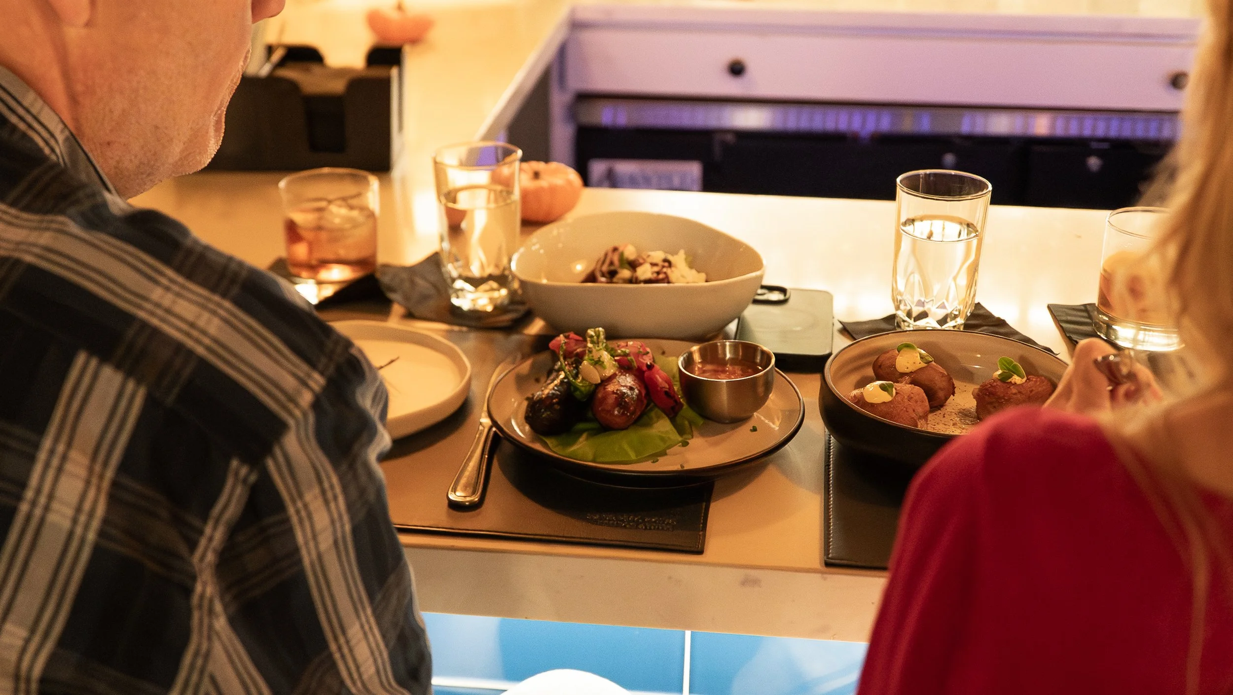 couple having dinner